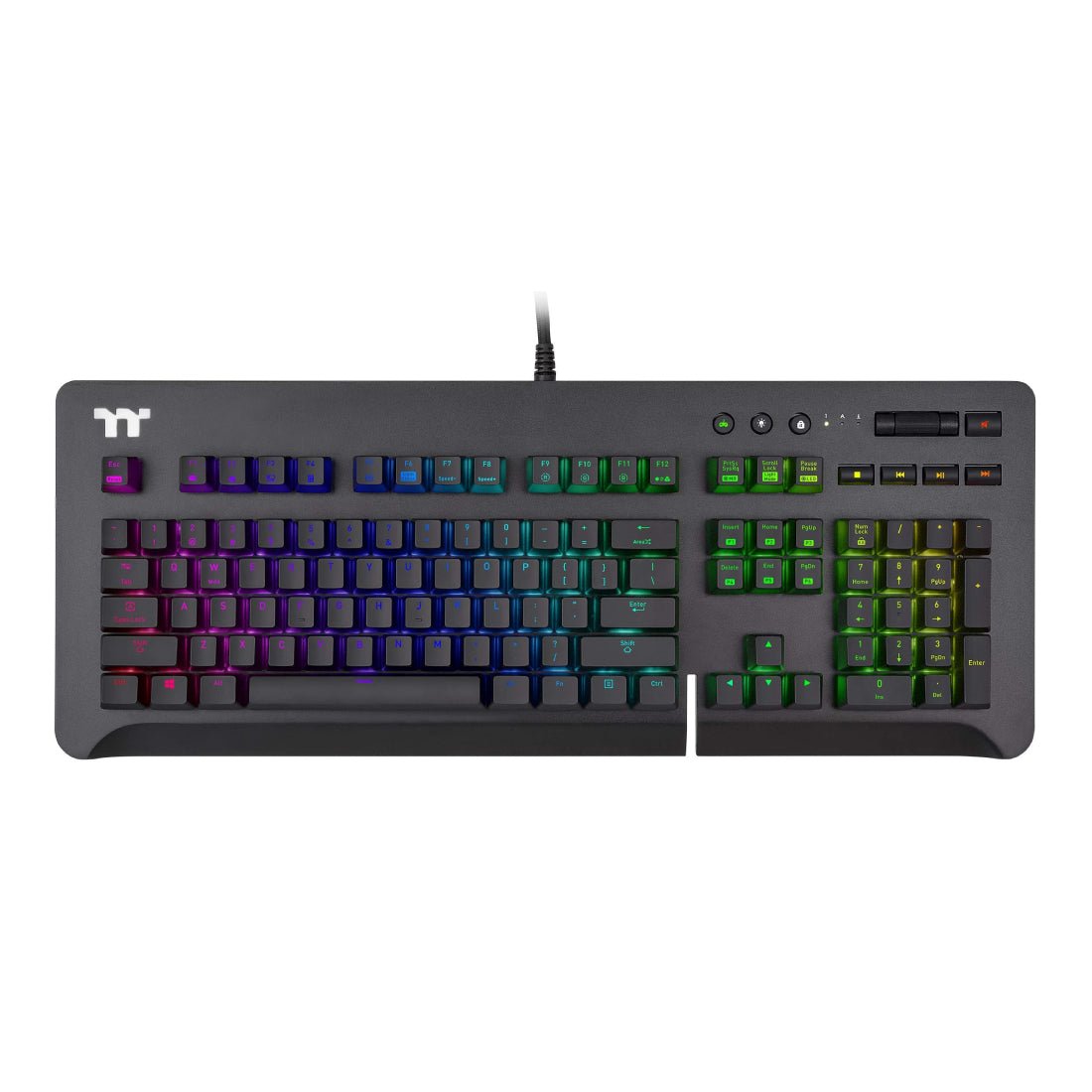 Thermaltake Level 20 GT RGB Cherry MX Blue Switch Gaming Keyboard - لوحة مفاتيح - Store 974 | ستور ٩٧٤