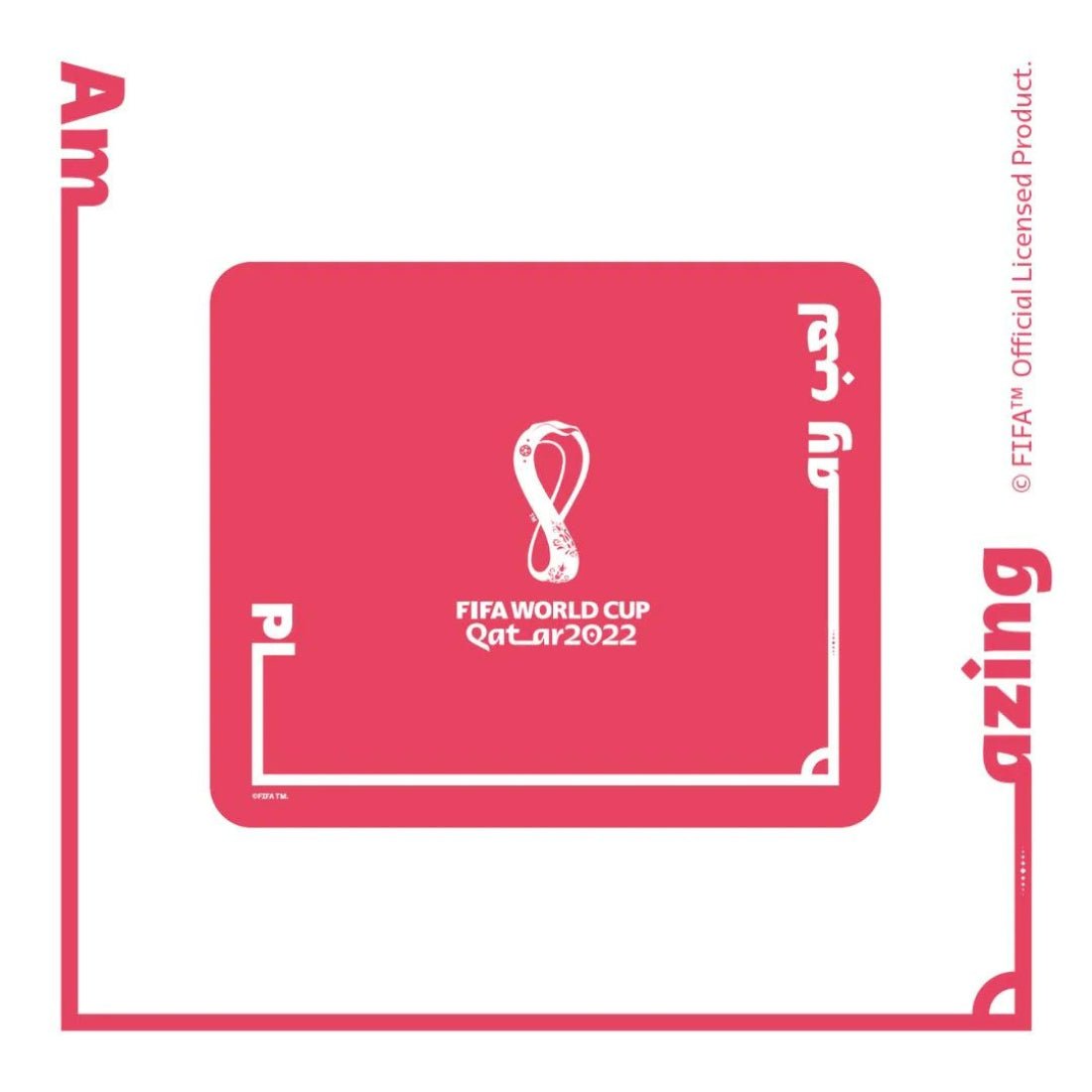Qlive RGB Mouse Pad With Tournament Marking - FIFA World Cup Qatar 2022 - أكسسوار كأس العالم قطر 2022 - Store 974 | ستور ٩٧٤
