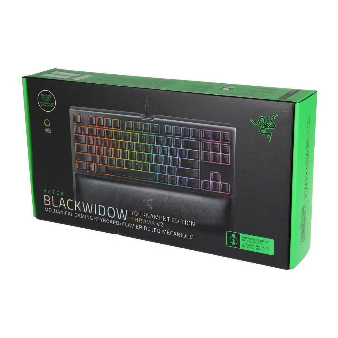 (Pre-Owned) Razer Blackwidow Tournament Edition V2-Yellow - لوحة مفاتيح مستعملة - Store 974 | ستور ٩٧٤