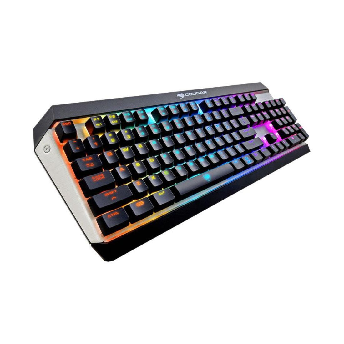 Cougar Gaming Attack X3 RGB Keyboard USB - Black/Silver - لوحة مفاتيح Cougar Gaming Attack X3 RGB Keyboard USB - Black/Silver - لوحة مفاتيح