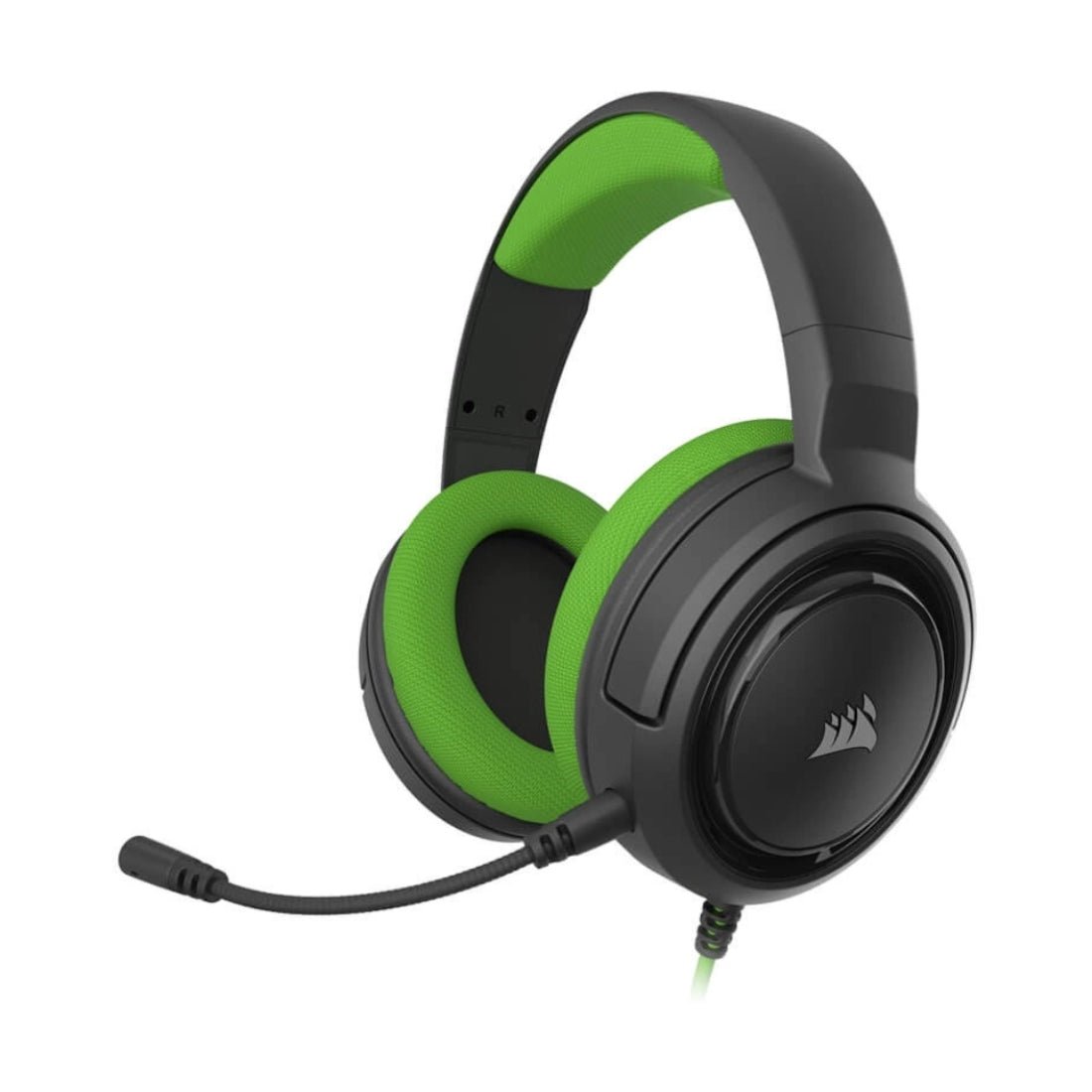 Corsair HS35 Stereo Wired Gaming Headset - Green - سماعة - Store 974 | ستور ٩٧٤