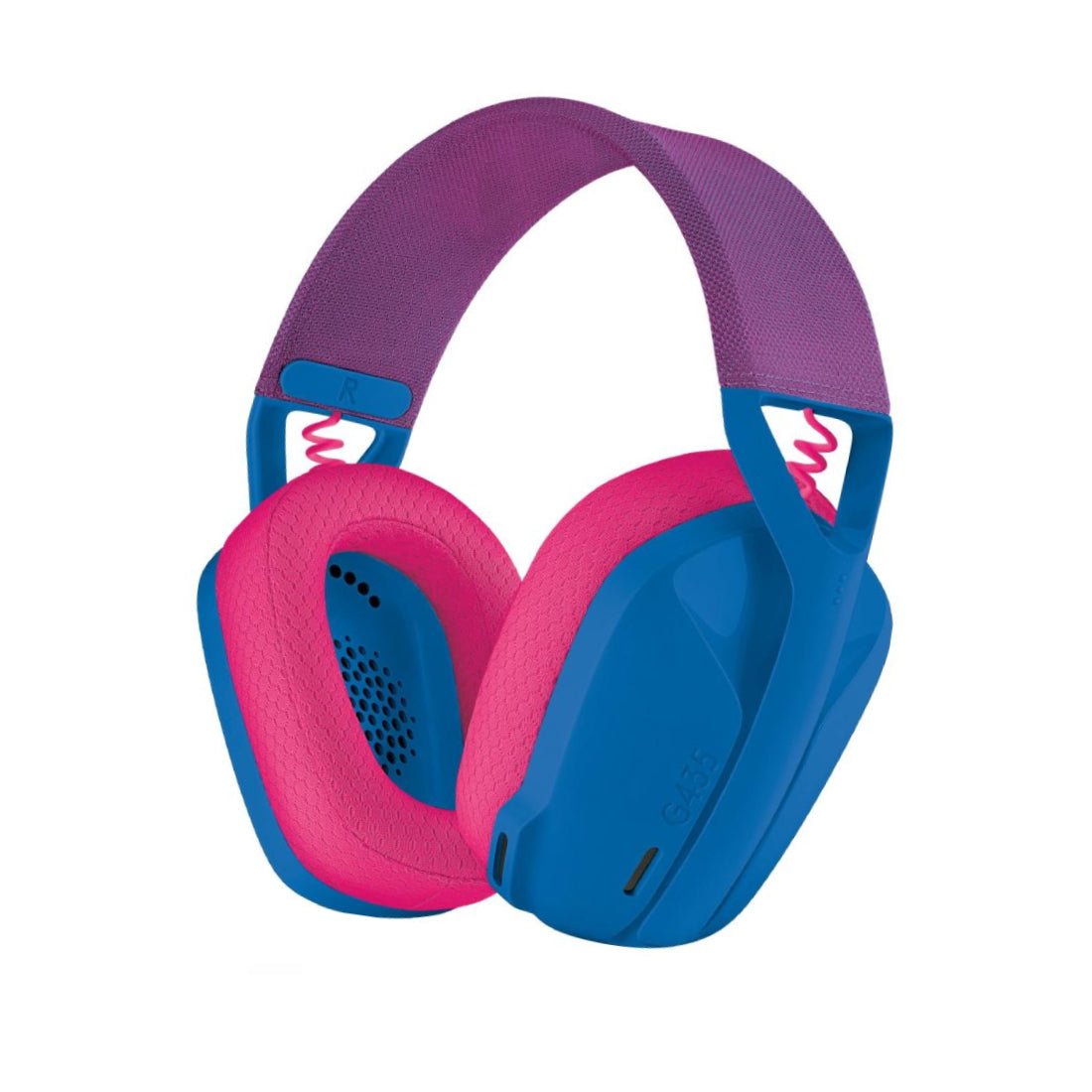 Logitech G435 Lightspeed Wireless Gaming Headset - Blue/Raspberry - سماعة Logitech G435 Lightspeed Wireless Gaming Headset - Blue/Raspberry - سماعة