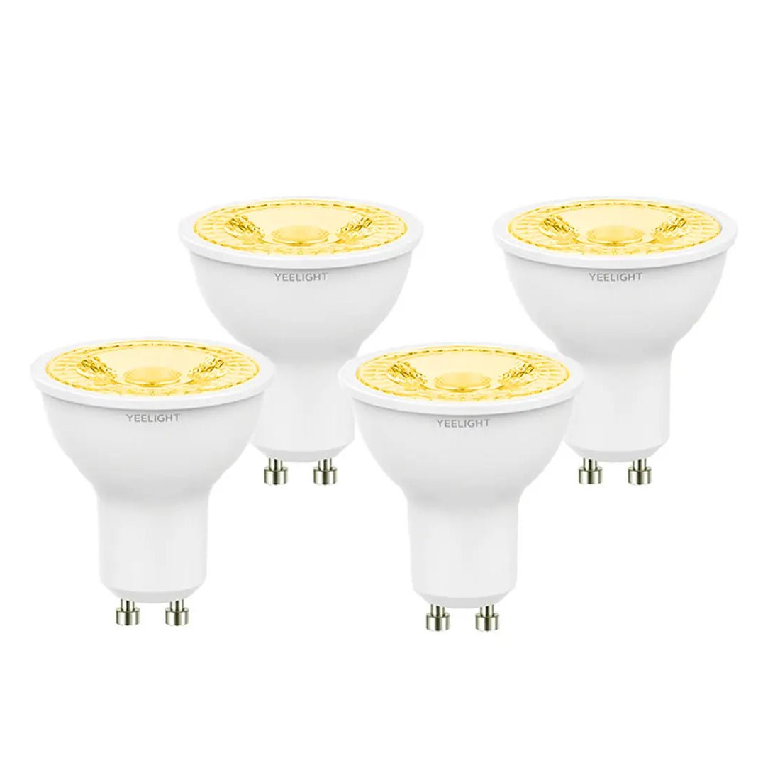 Yeelight GU10 Dimmable Smart Pack of 4 Bulbs - Warm White - إضاءة - Store 974 | ستور ٩٧٤
