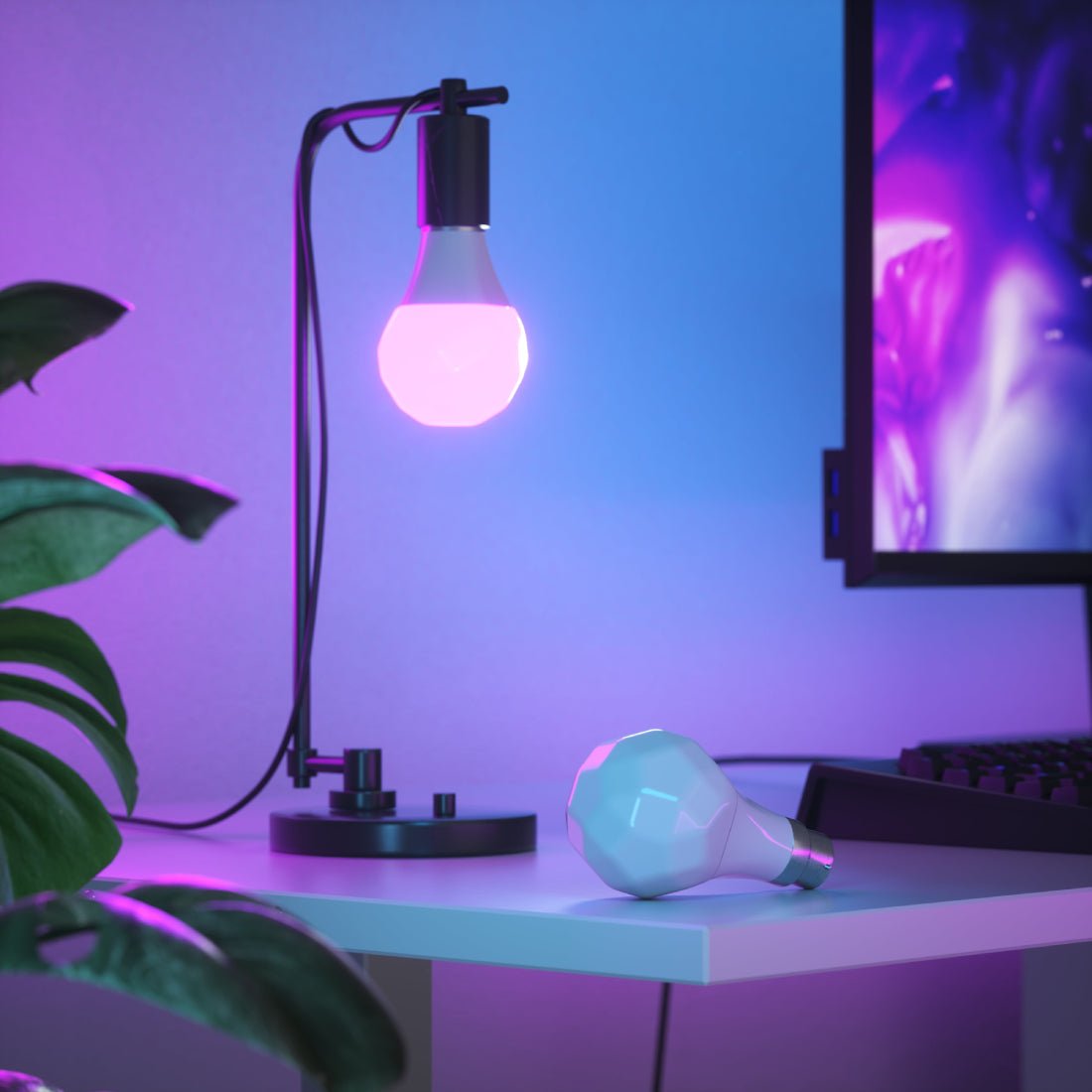 Nanoleaf Essentials A19 Smart Bulb - إضاءة Nanoleaf Essentials A19 Smart Bulb - إضاءة