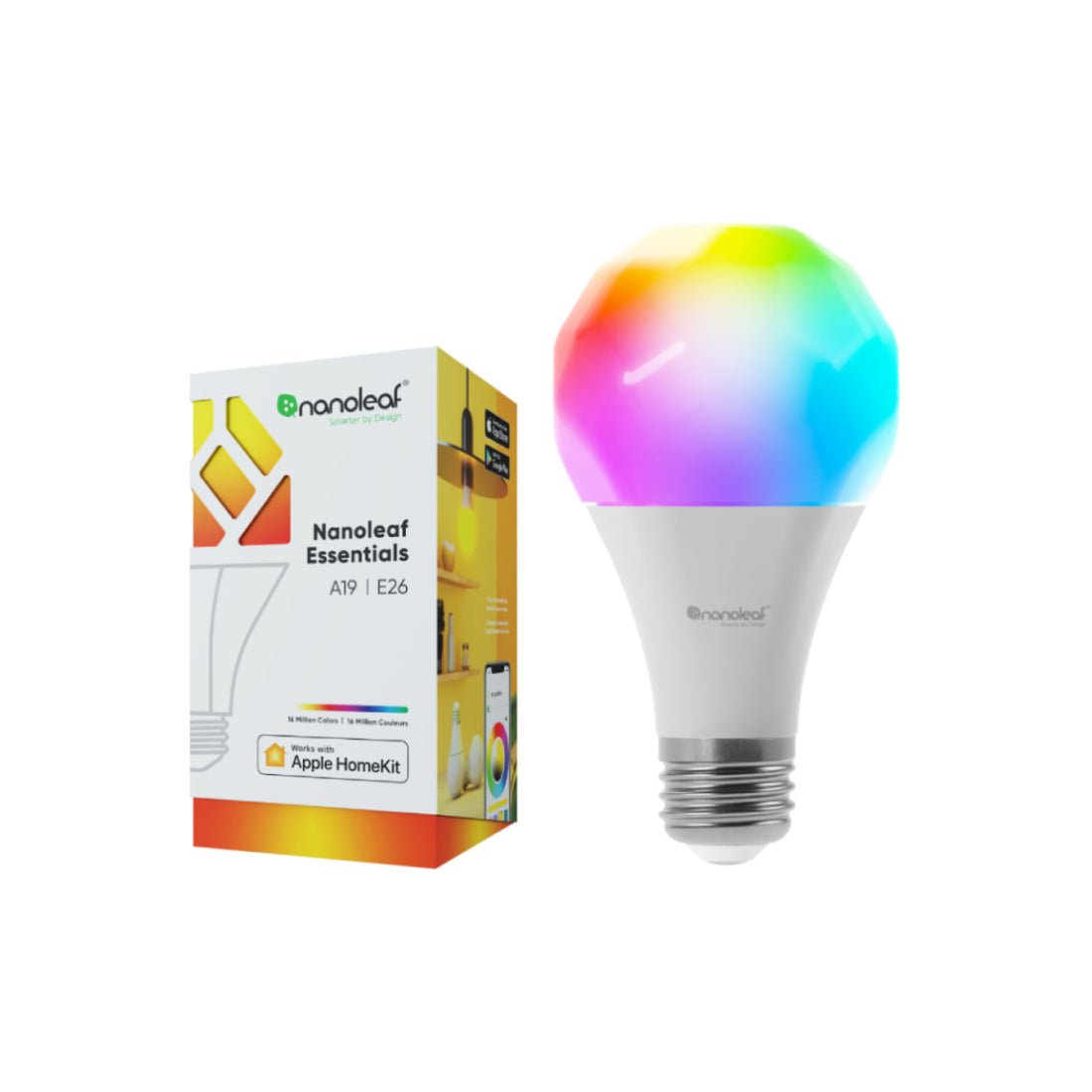 Nanoleaf Essentials A19 Smart Bulb - إضاءة Nanoleaf Essentials A19 Smart Bulb - إضاءة