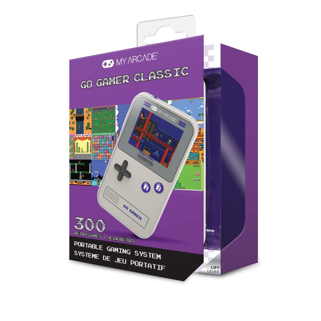 My Arcade Go Gamer Classic Gaming System - Purple - جهاز ألعاب - Store 974 | ستور ٩٧٤