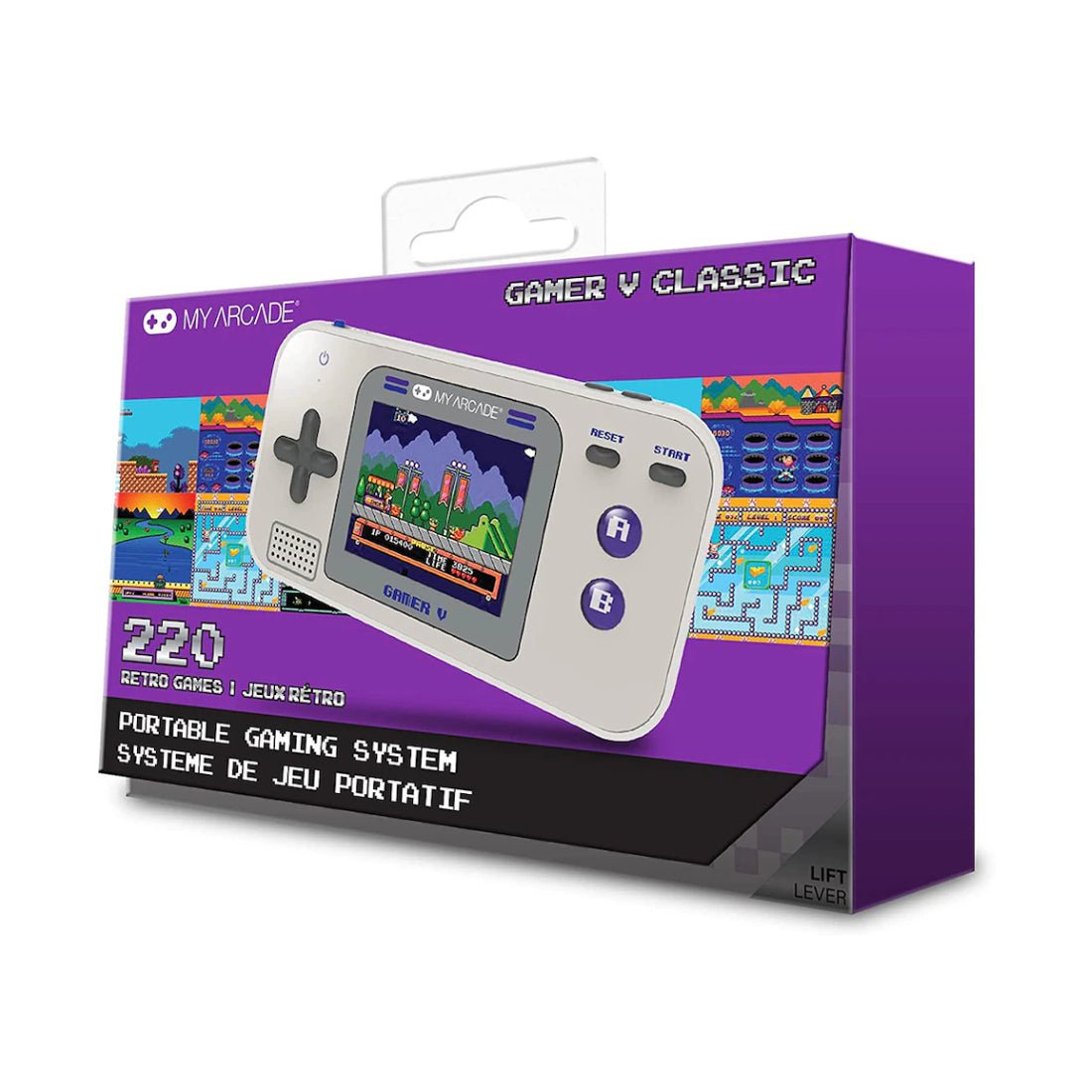 My Arcade Gamer V Classic Portable Gaming System - Purple - جهاز ألعاب - Store 974 | ستور ٩٧٤