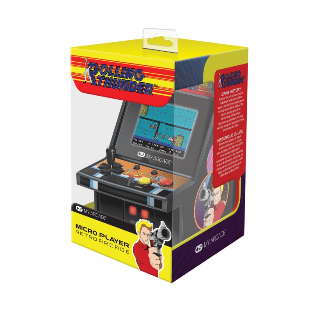 My Arcade Rolling Thunder Micro Player Retro Arcade - جهاز ألعاب My Arcade Rolling Thunder Micro Player Retro Arcade - جهاز ألعاب