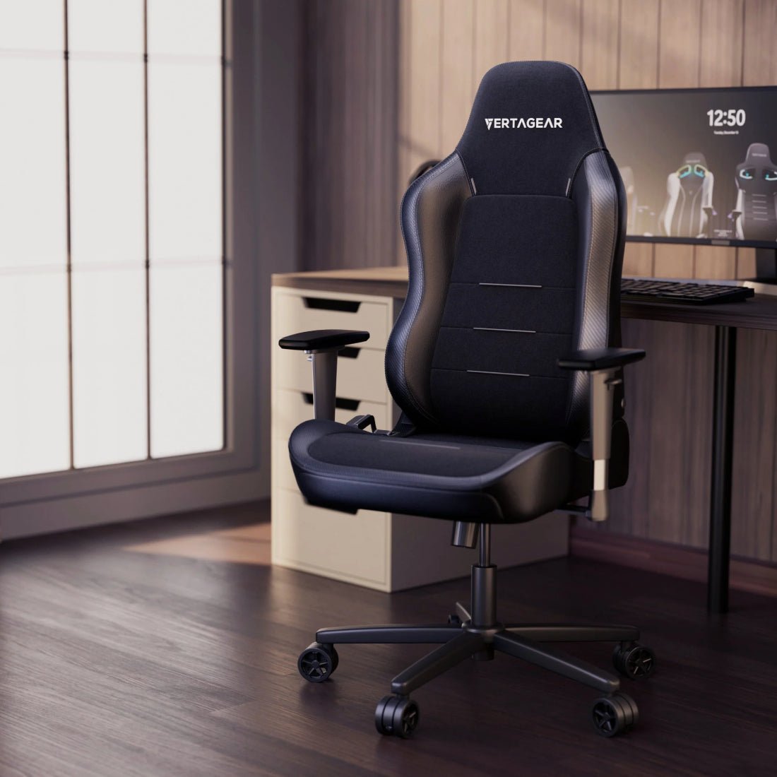 Vertagear SL3800 HygennX Gaming Chair - Carbon Black - كرسي ألعاب Vertagear SL3800 HygennX Gaming Chair - Carbon Black - كرسي ألعاب