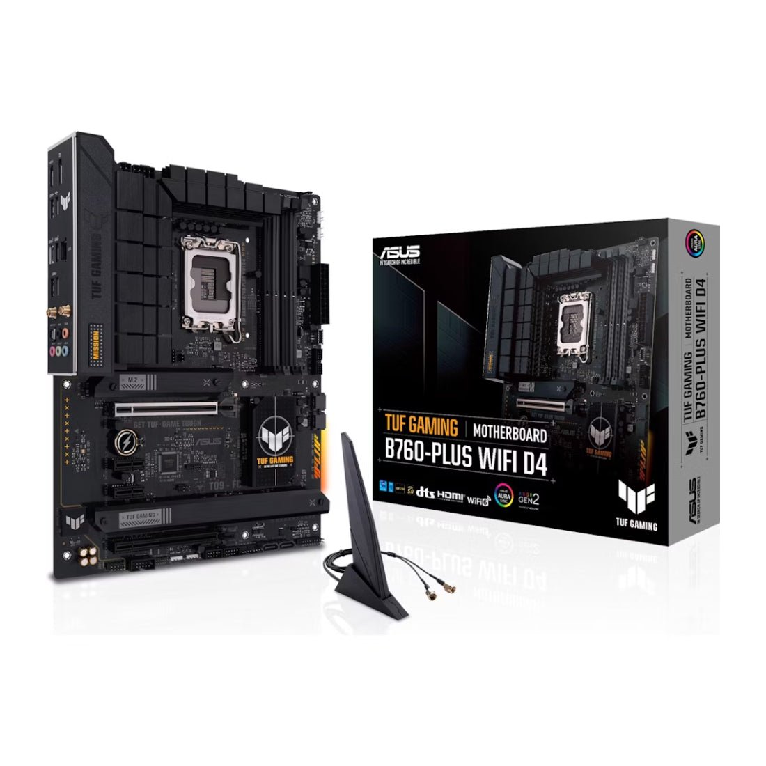 Asus TUF Gaming B760-Plus WIFI D4 DDR4 LGA 1700 Intel 13th Gen ATX Gaming Motherboard - لوحة الأم - Store 974 | ستور ٩٧٤