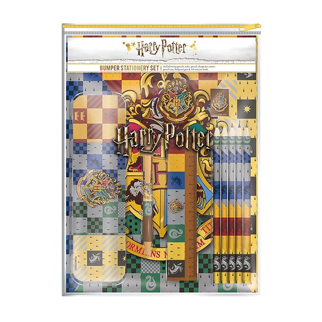 Harry Potter - House Crests Bumper Stationery Set - أدوات مدرسية - Store 974 | ستور ٩٧٤