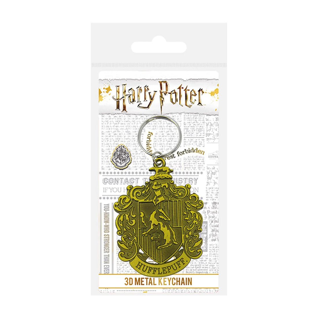 Harry Potter - Hufflepuff Crest Metal Keychain - أكسسوار Harry Potter - Hufflepuff Crest Metal Keychain - أكسسوار