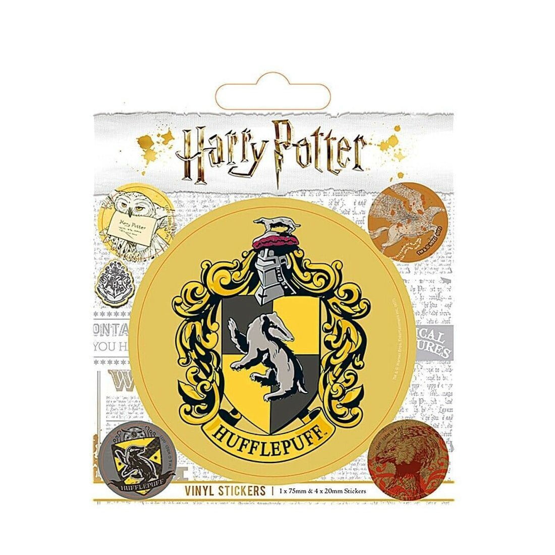 Harry Potter - Hufflepuff Vinyl Sticker Pack - أكسسوار - Store 974 | ستور ٩٧٤
