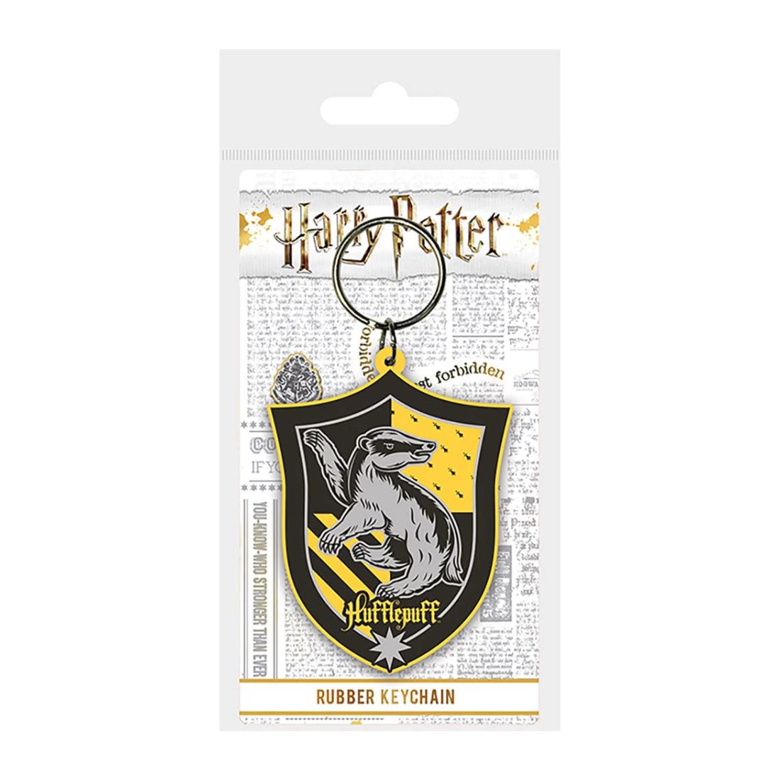 Harry Potter - Hufflepuff Rubber Keychain - أكسسوار - Store 974 | ستور ٩٧٤
