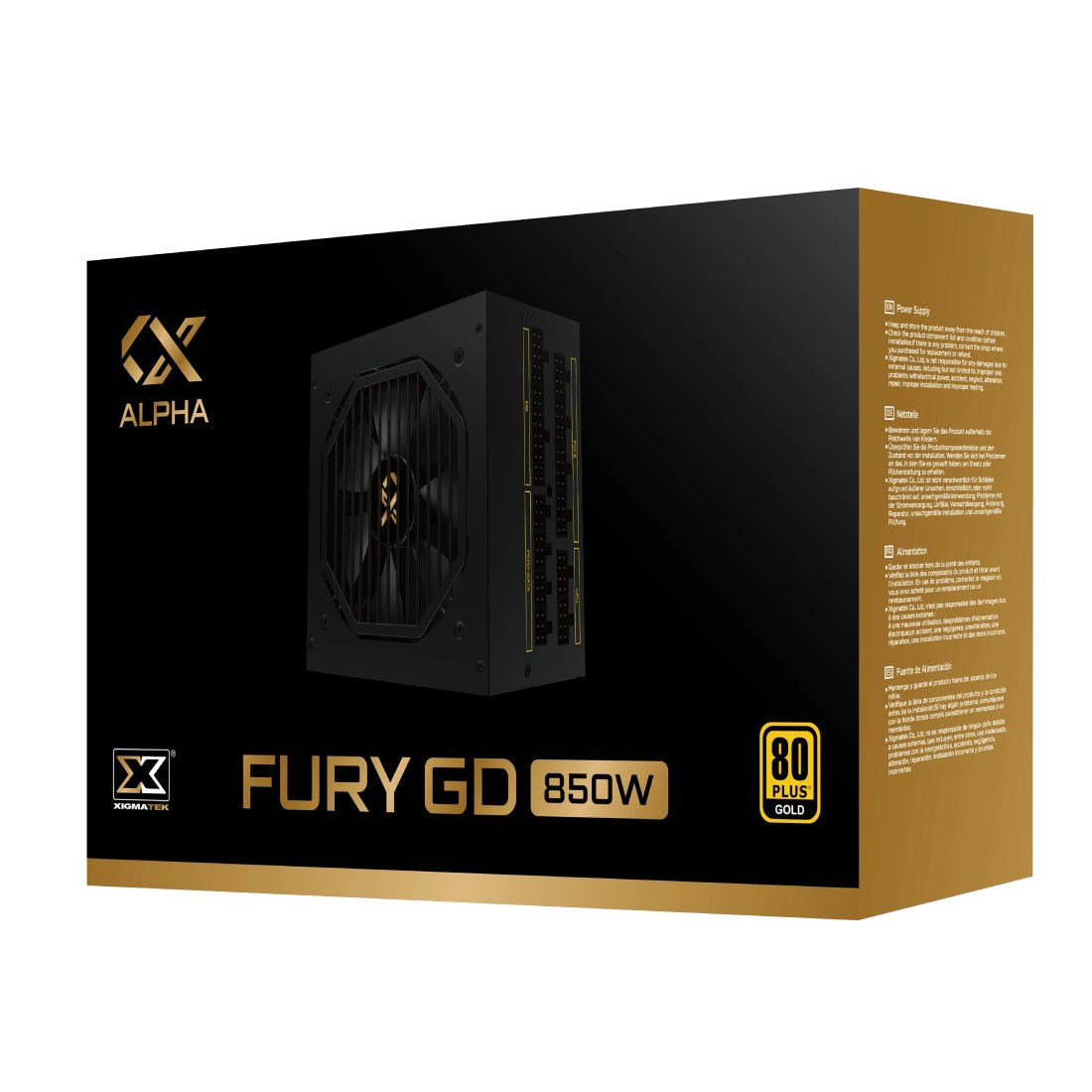 Xigmatek Fury GD 850W 80 Plus Gold Fully Modular Power Supply - مزود الطاقة - Store 974 | ستور ٩٧٤