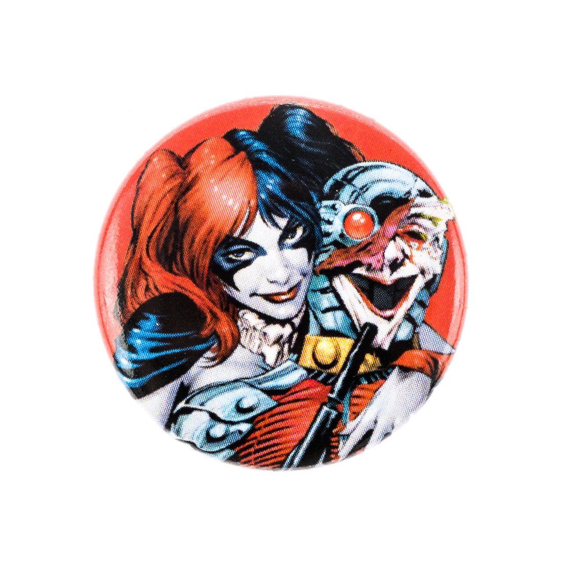 Harley Quinn - Red Button Badge - أكسسوار Harley Quinn - Red Button Badge - أكسسوار
