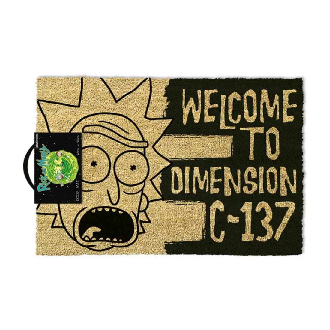 Rick And Morty - Dimension C-137 Black Door Mat - حصيرة - Store 974 | ستور ٩٧٤