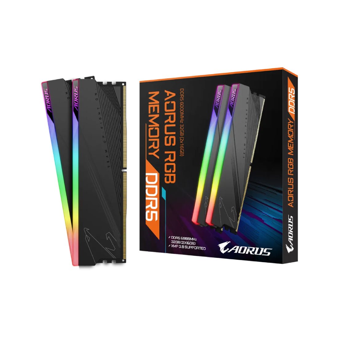 Gigabyte Aorus RGB DDR5 32GB (2x16GB) CL40 6000MT/s Memory - الذاكرة العشوائية - Store 974 | ستور ٩٧٤