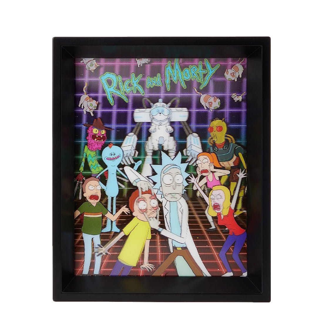 Rick And Morty - Characters Grid 3D Lenticular Posters - أكسسوار - Store 974 | ستور ٩٧٤