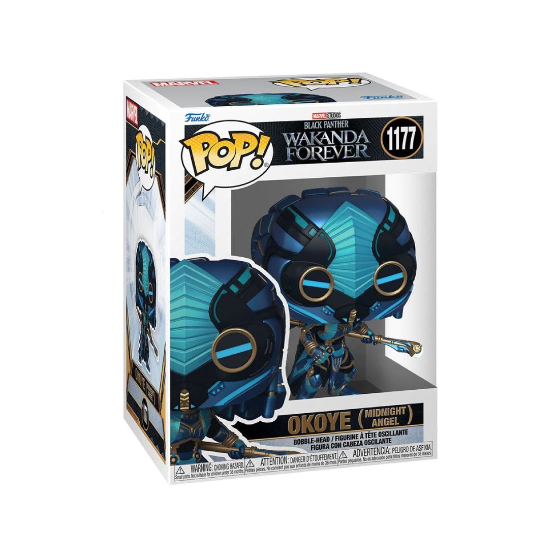 Funko Pop! Marvel: Black panther Wakanda Forever S2 - Okoye (Midnight Angel) #1177 - دمية - Store 974 | ستور ٩٧٤