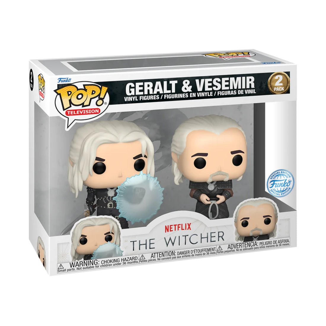 Funko Pop! Tv: The Witcher S2 - Geralt and Vesemir 2pk (Exc) - دمية Funko Pop! Tv: The Witcher S2 - Geralt and Vesemir 2pk (Exc) - دمية
