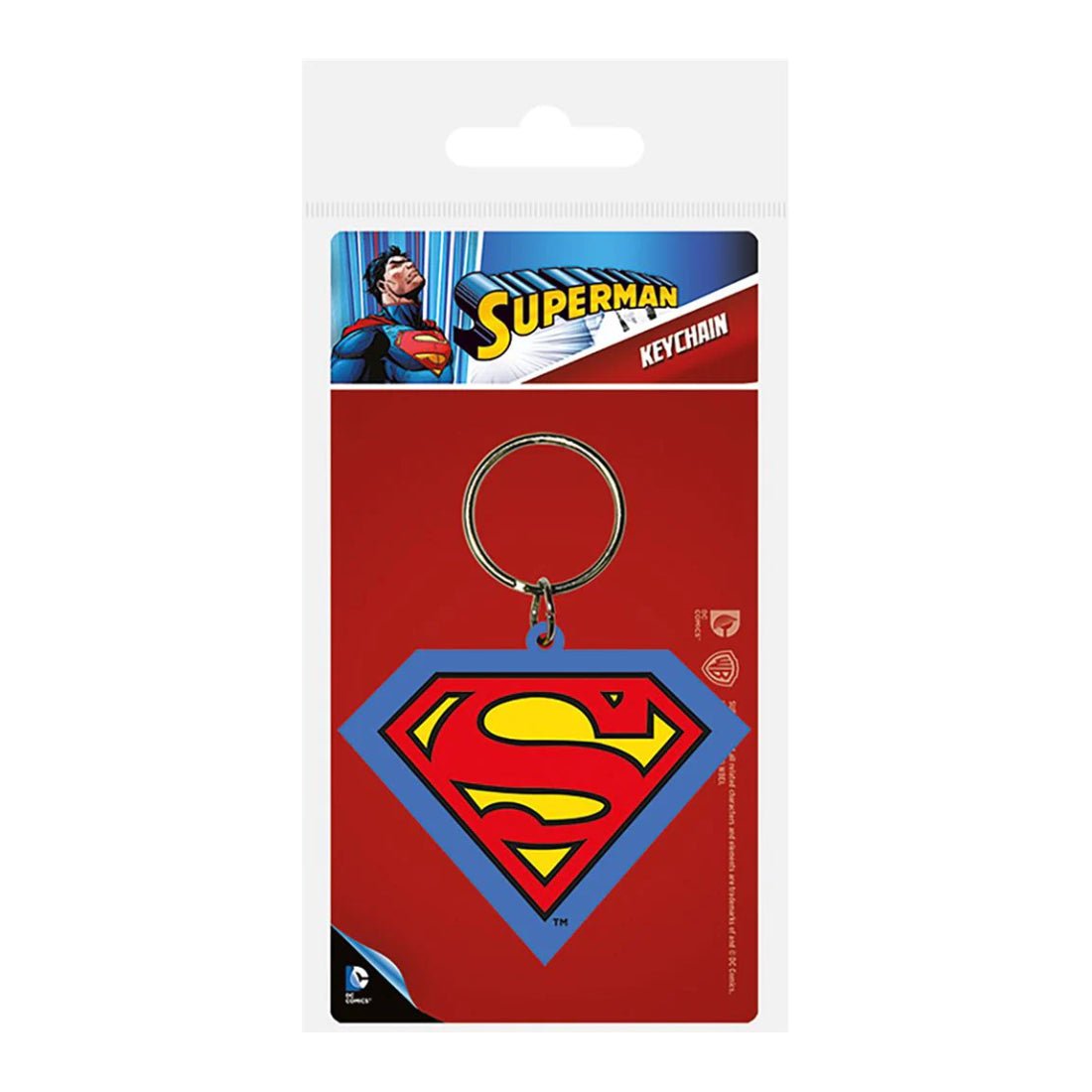 Superman - Shield Rubber Keychain - أكسسوار - Store 974 | ستور ٩٧٤
