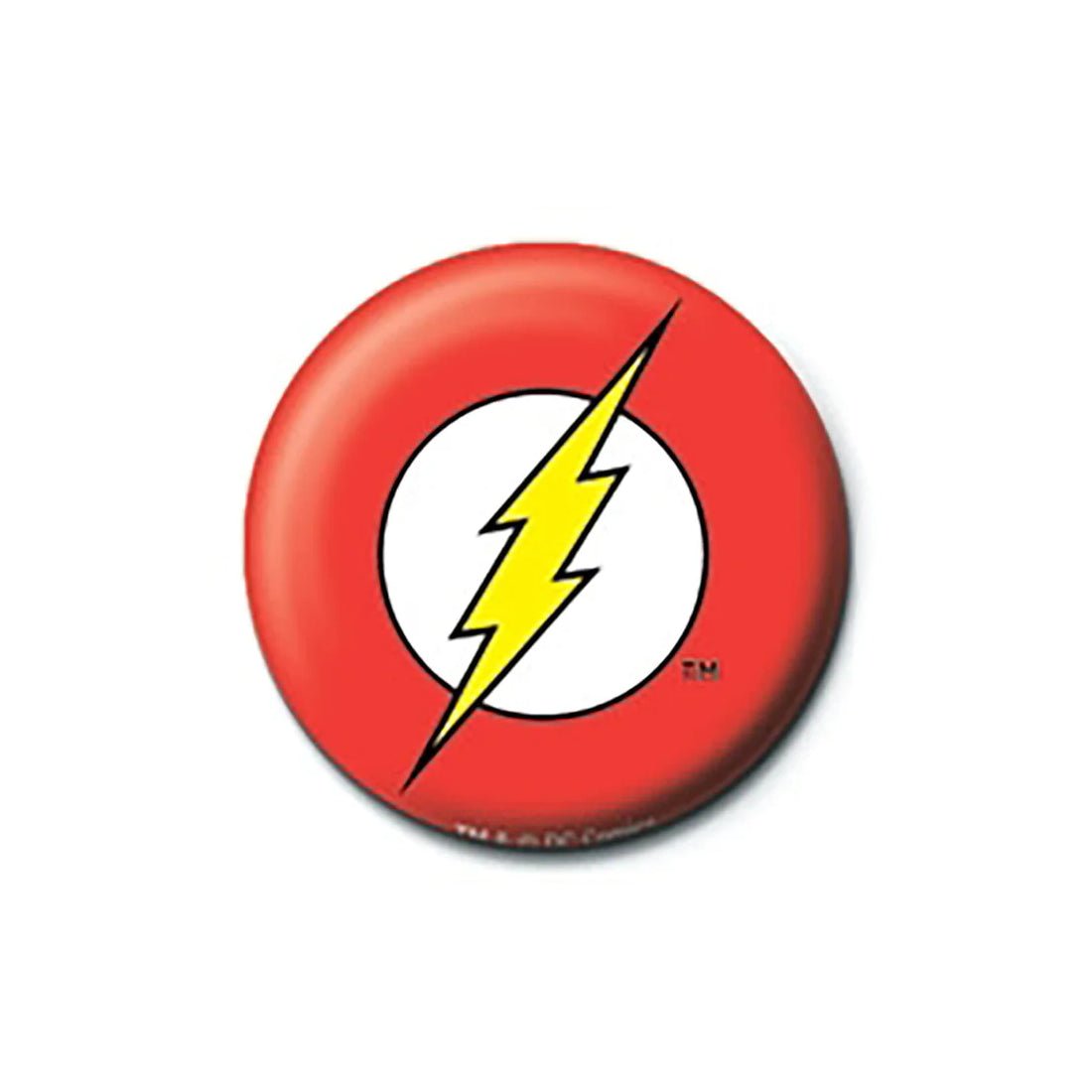Dc Comics - The Flash Logo Button Badge - أكسسوار - Store 974 | ستور ٩٧٤