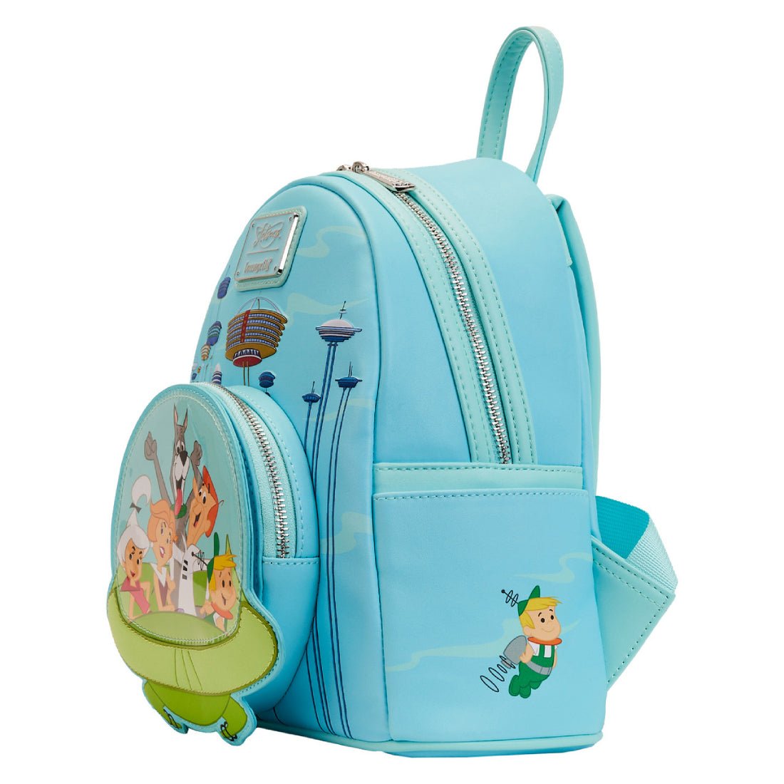 Loungefly! Leather: The Jetsons Spaceship Mini Backpack - حقيبة - Store 974 | ستور ٩٧٤