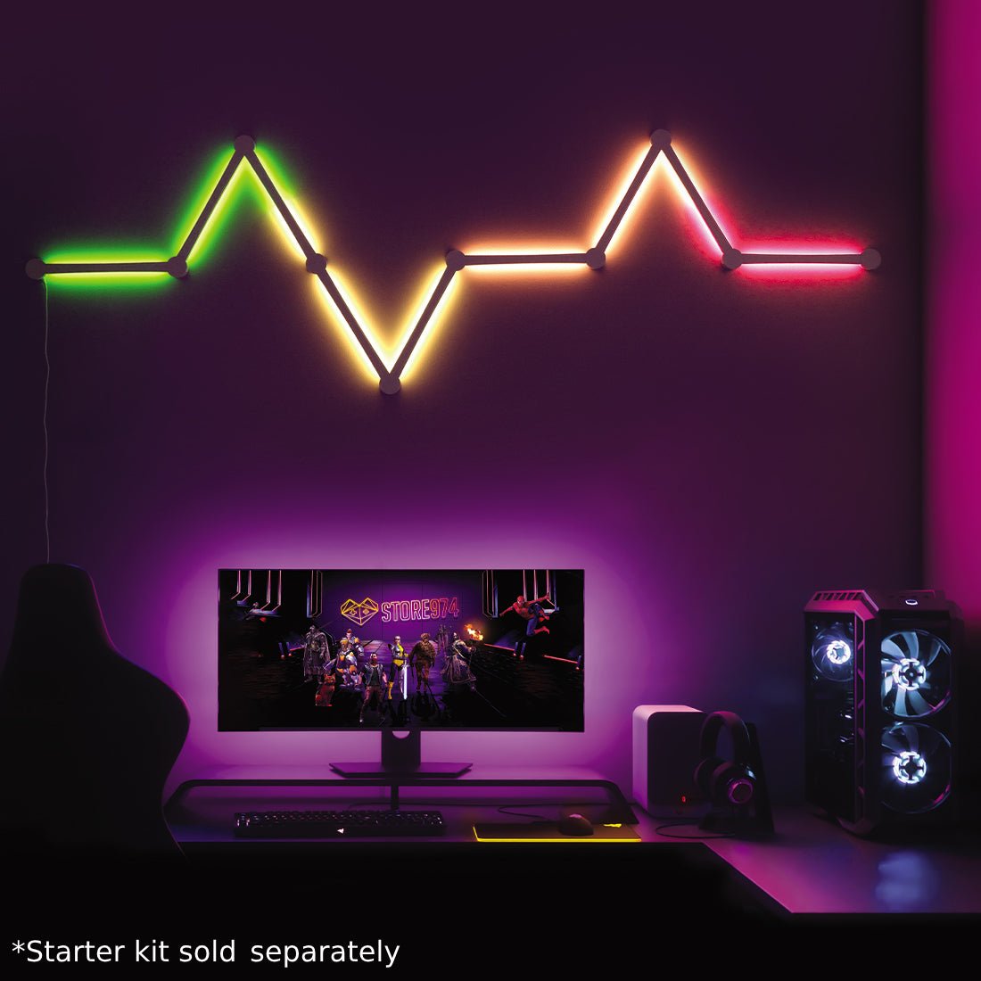 Epic Gamers Light Beam Expansion Kit 6 Light Lines - White - إضاءة Epic Gamers Light Beam Expansion Kit 6 Light Lines - White - إضاءة