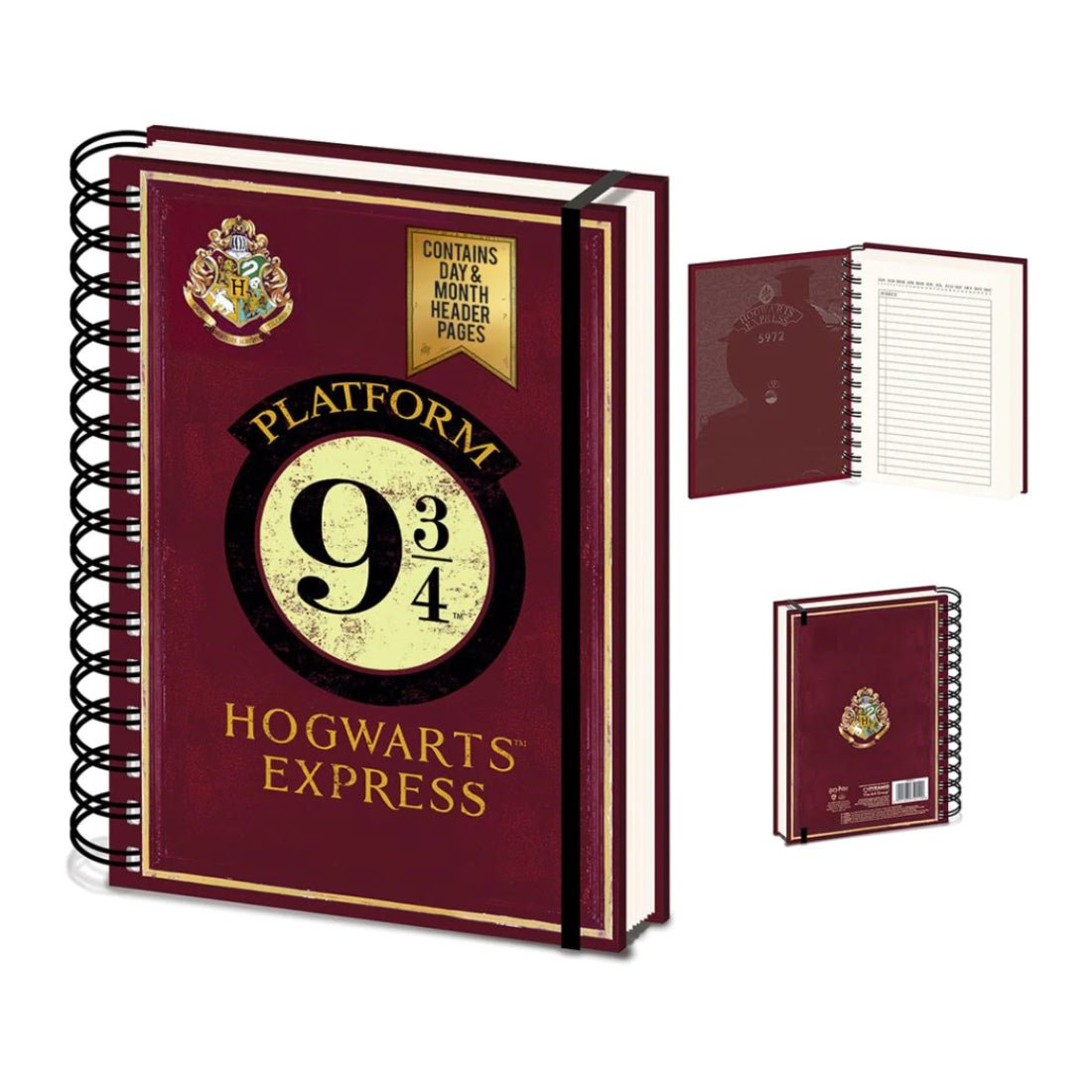 Harry Potter - Platform 9 3/4 A5 Wiro Notebook - دفتر - Store 974 | ستور ٩٧٤