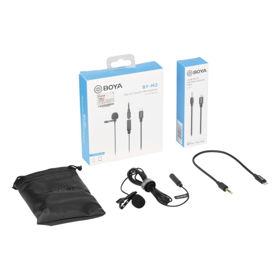Boya BY-M2 Lavalier Microphone For iOS Devices - ميكروفون Boya BY-M2 Lavalier Microphone For iOS Devices - ميكروفون