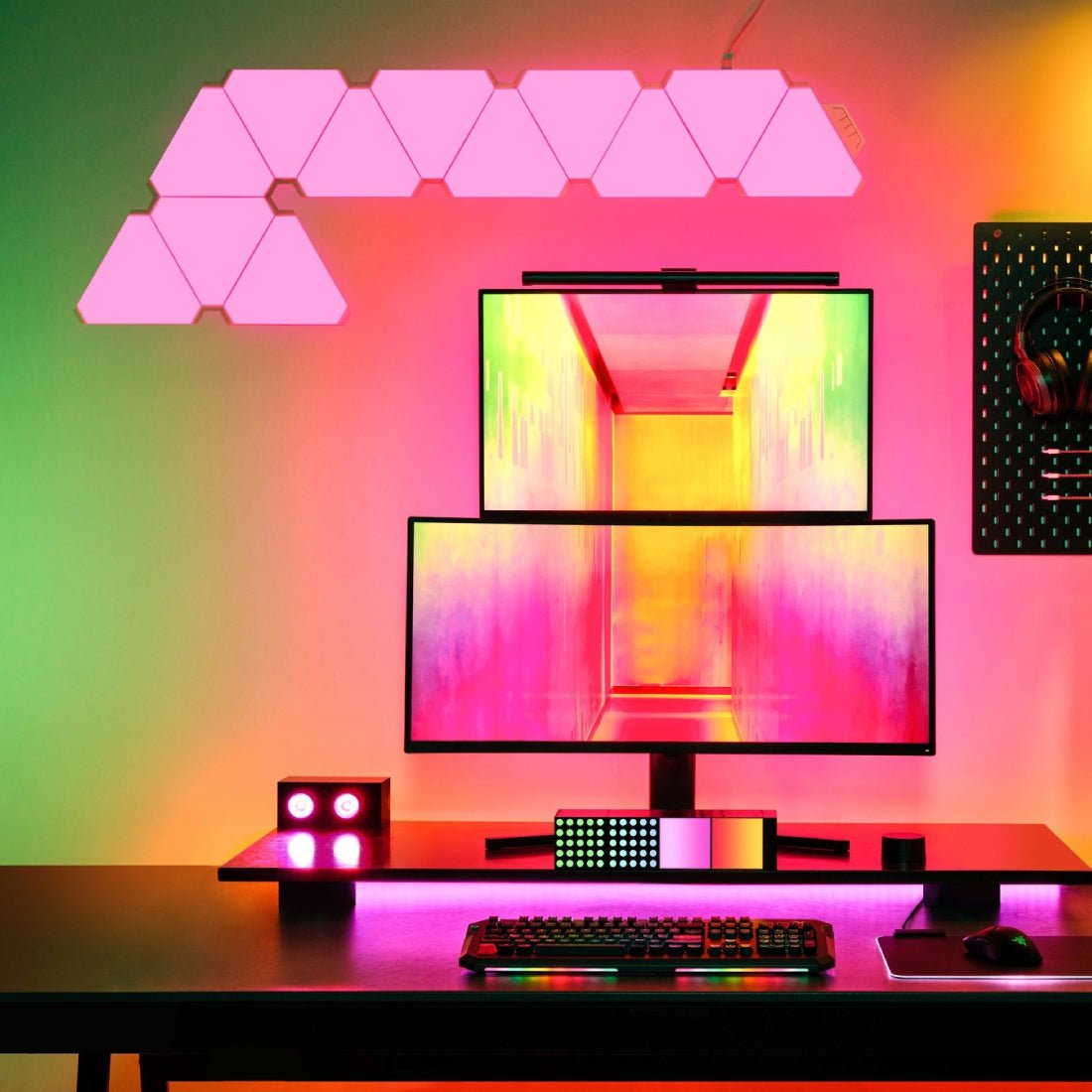 ألواح الضوء RGB الذكية Yeelight - 3 قطع تمديد - إضaءة ألواح الضوء RGB الذكية Yeelight - 3 قطع تمديد - إضaءة