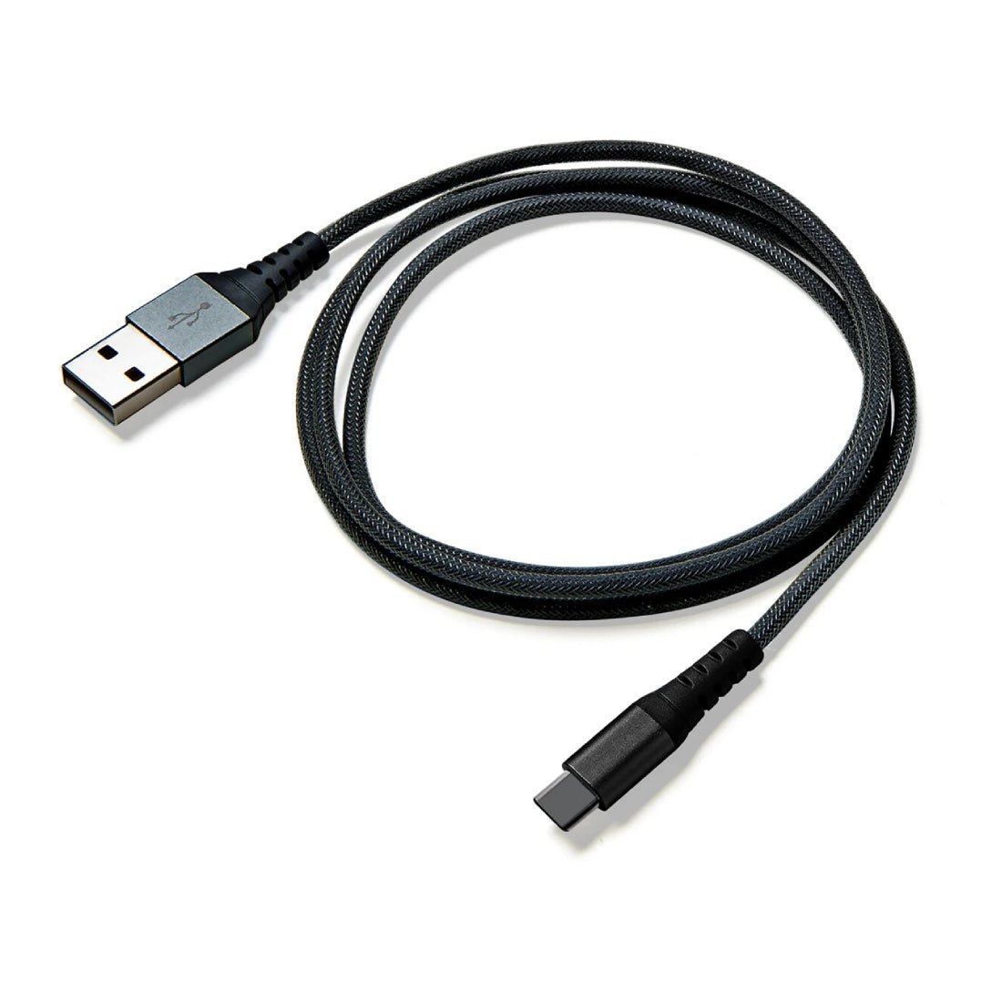 Celly USB-C Nylon 1m Data Cable - Black - كابل - Store 974 | ستور ٩٧٤