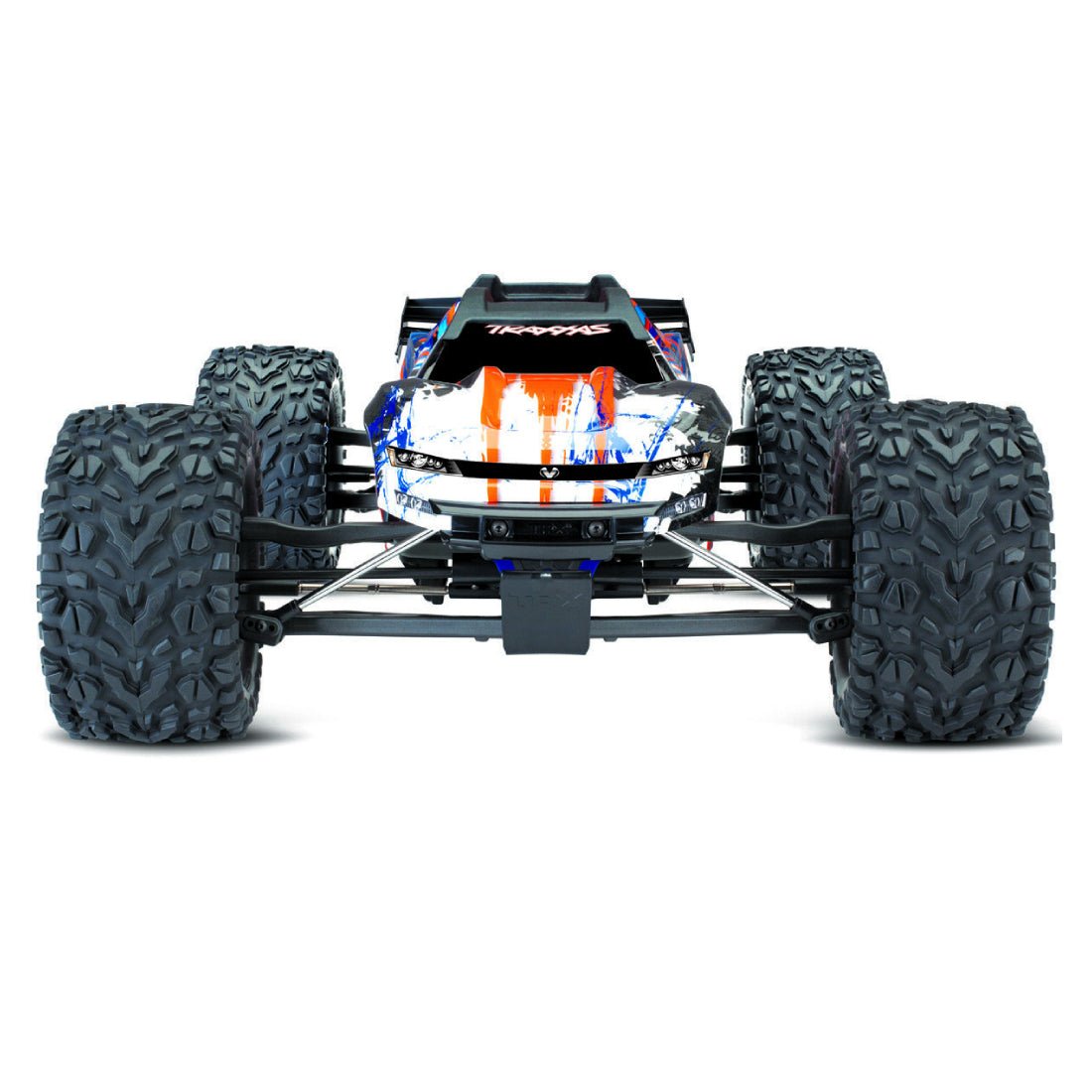 Traxxas E-Revo 2.0 VXL-6S TSM Brushless Monster Truck - Blue & Orange - لعبة - Store 974 | ستور ٩٧٤