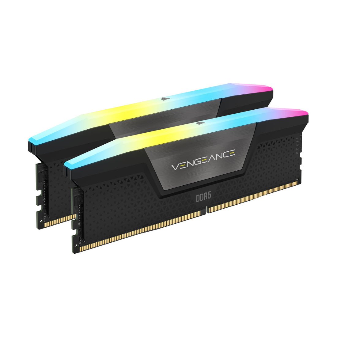 Corsair Vengeance RGB 32GB (2x16GB) DDR5 CL38 6600MHz Memory Kit - Black - الذاكرة العشوائية - Store 974 | ستور ٩٧٤