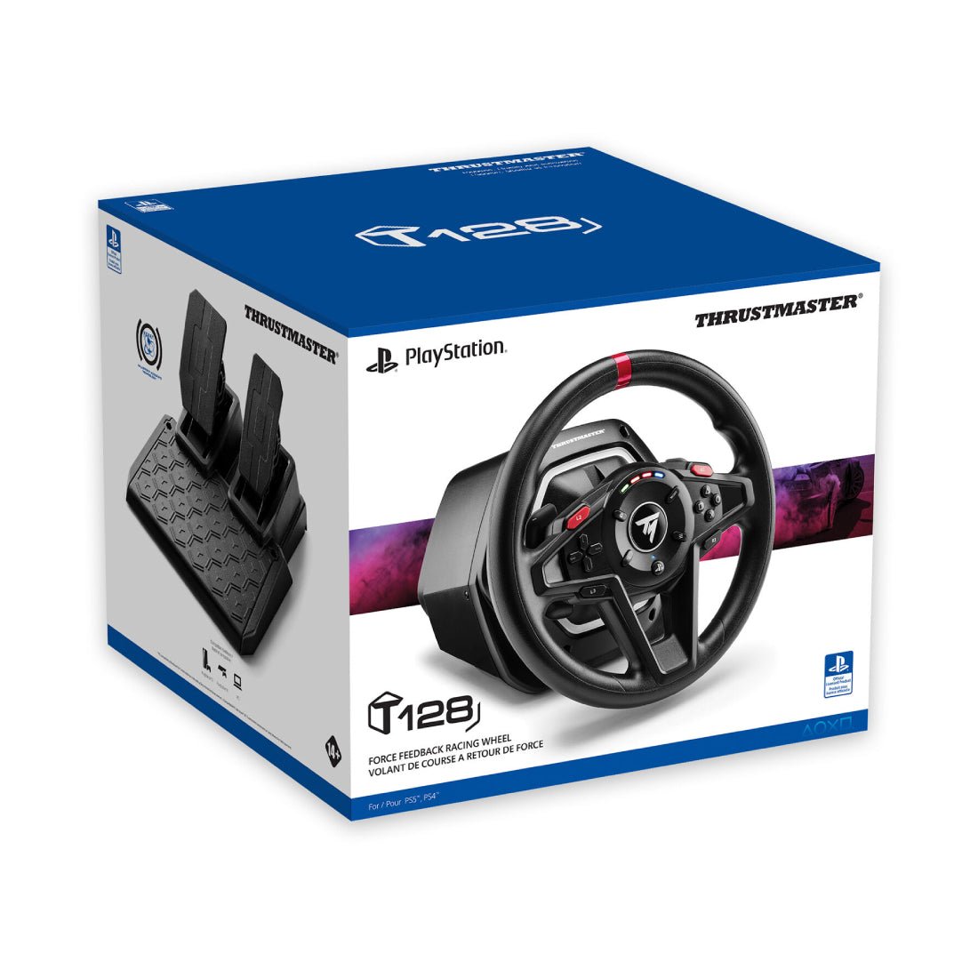 Thrustmaster T128 Racing Wheel and Pedal Set - PS 4/5 & PC - محاكي - Store 974 | ستور ٩٧٤