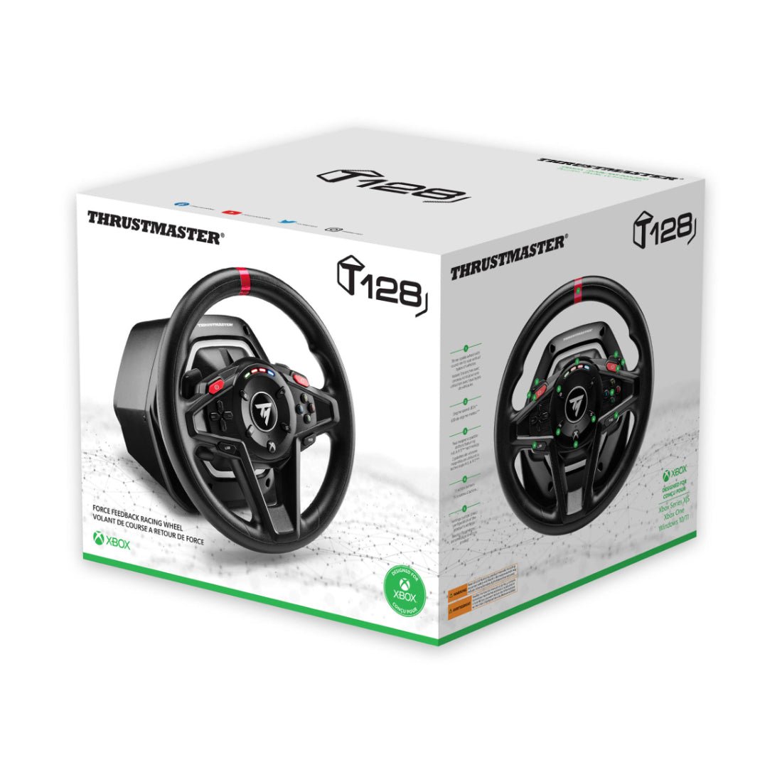 Thrustmaster T128 Racing Wheel and Pedal Set - Xbox X/S & PC - محاكي Thrustmaster T128 Racing Wheel and Pedal Set - Xbox X/S & PC - محاكي