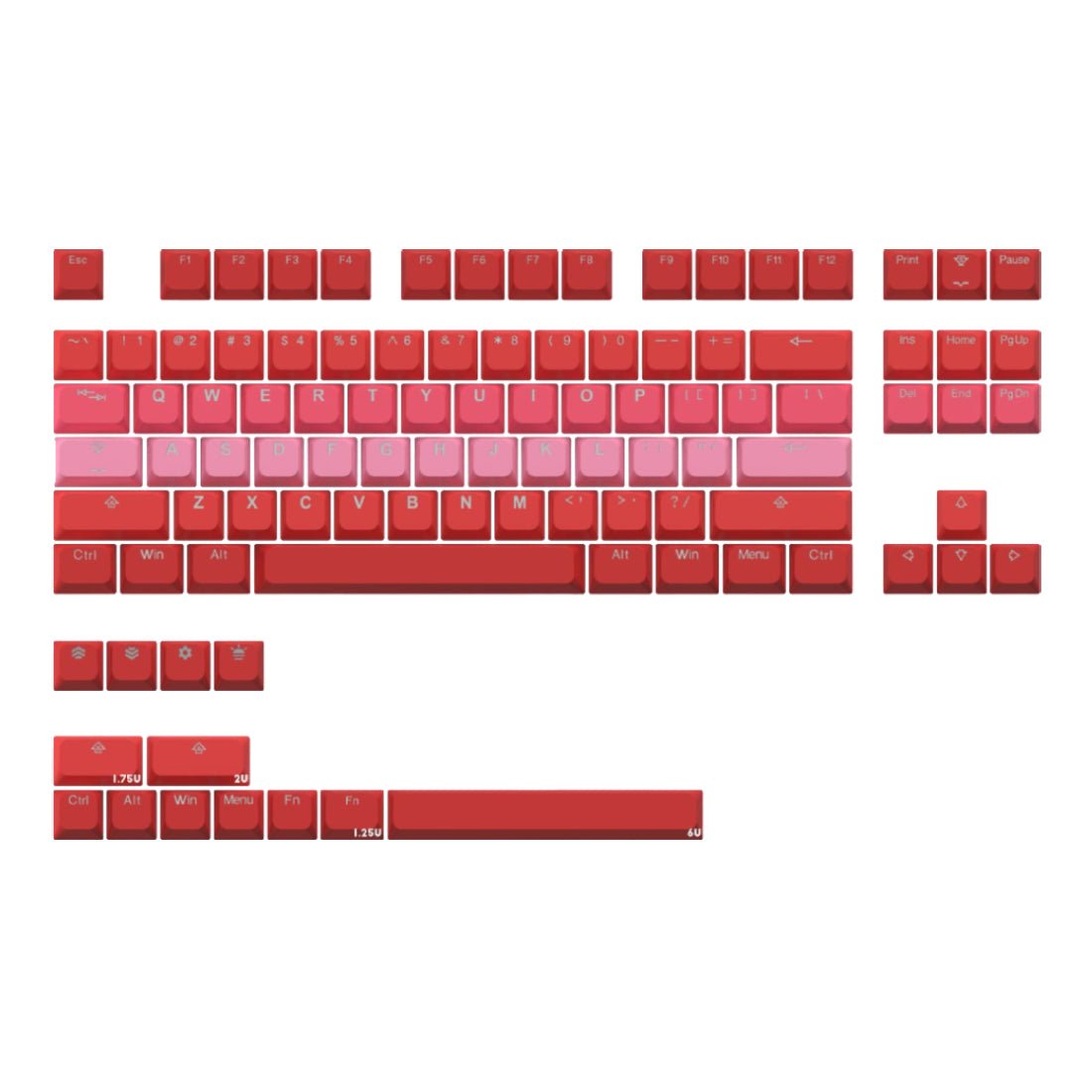 Tai-Hao PBT Backlit 100 Keys BOBO Profile Keycaps - Rosy Clouds - مفاتيح - Store 974 | ستور ٩٧٤