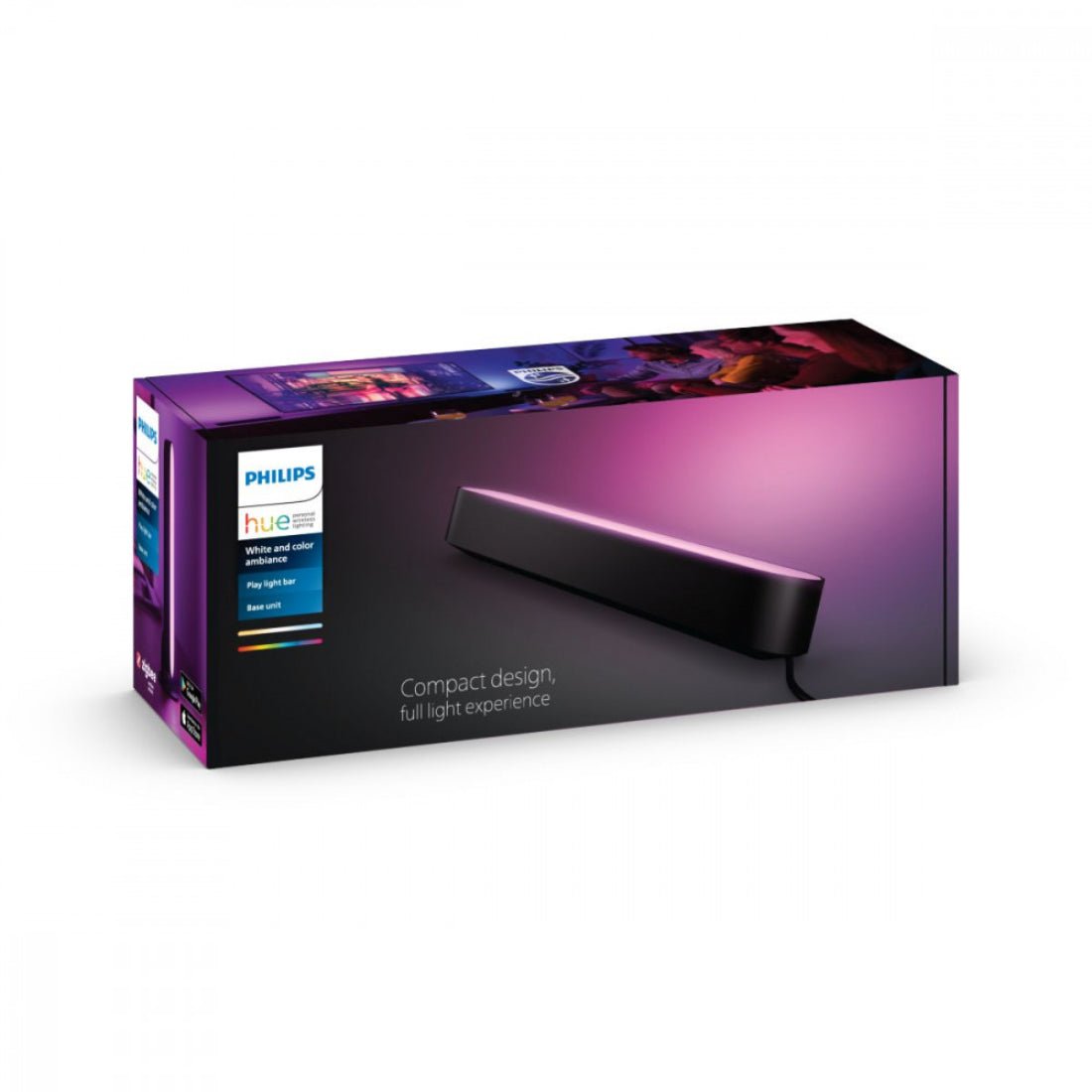 Philips Hue Play Light Bar Single Base Pack - Black - ضوء - Store 974 | ستور ٩٧٤