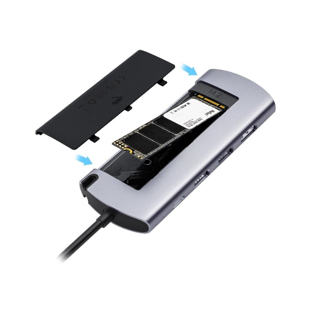 Netac WH41 M.2 External SSD Enclosure 6 in 1 Adapter - محول - Store 974 | ستور ٩٧٤