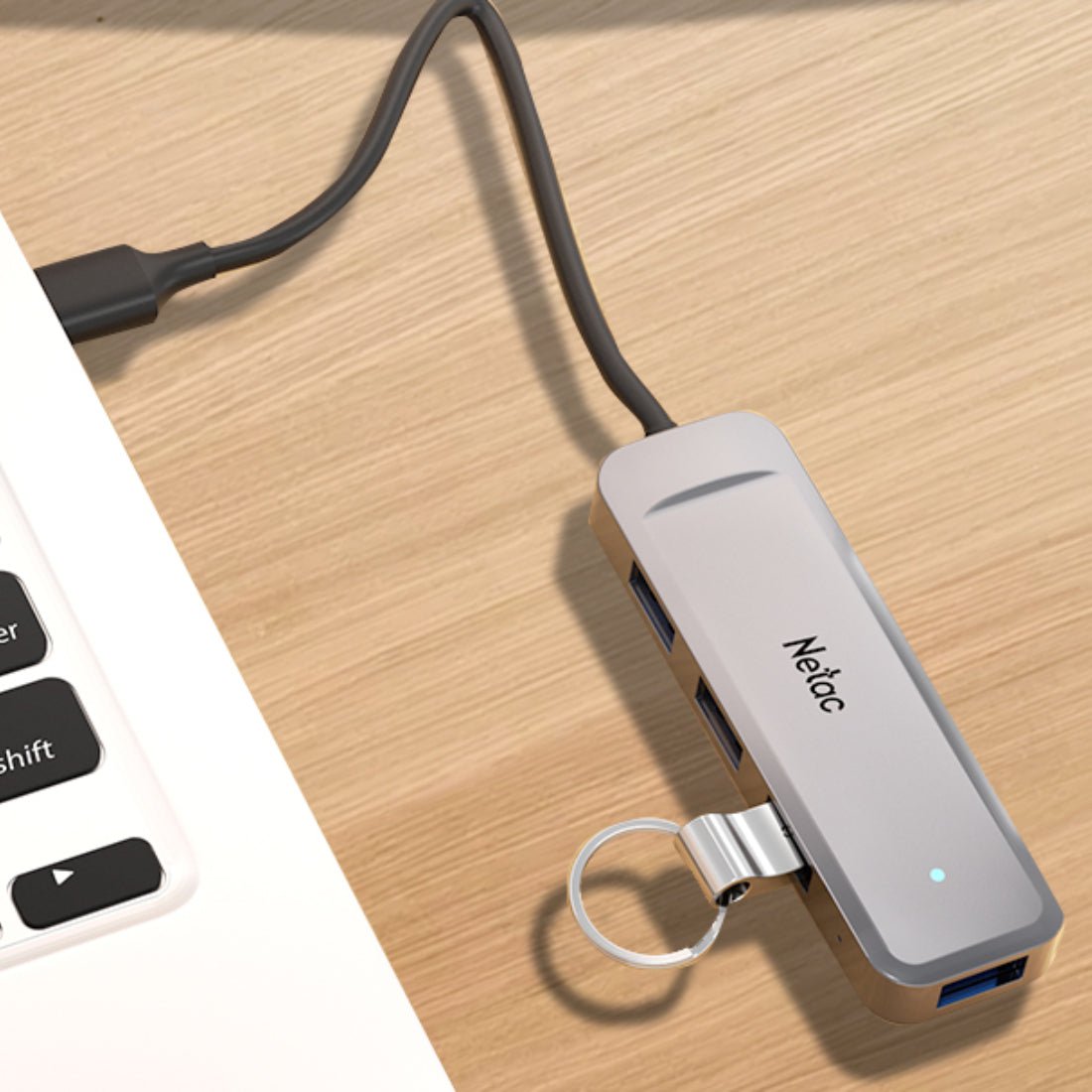 Netac WF11 4in1 3.0 USB Data Hub - موزع Netac WF11 4in1 3.0 USB Data Hub - موزع