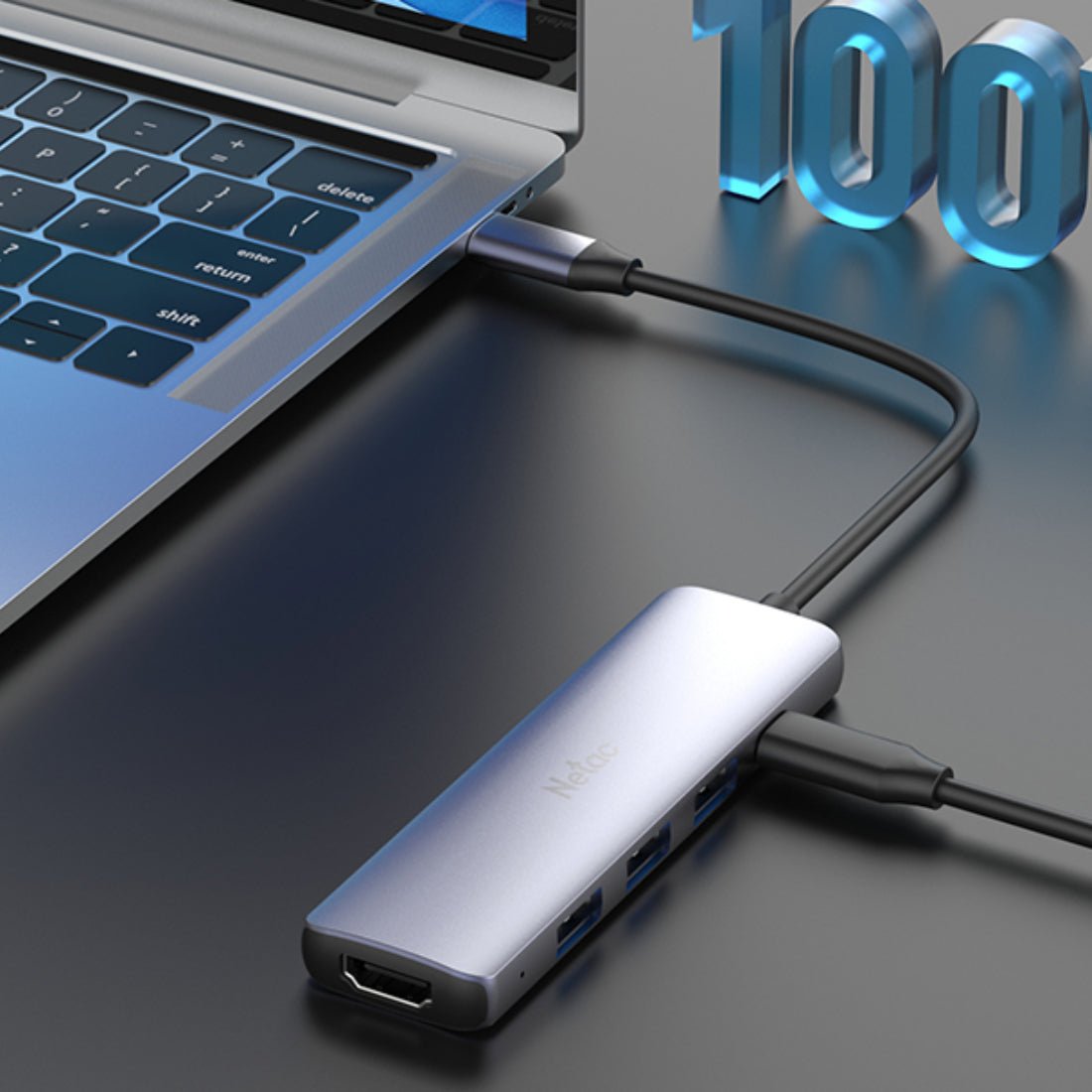 Netac WF13 5in1 USB-C Multifunctional Hub - موزع Netac WF13 5in1 USB-C Multifunctional Hub - موزع