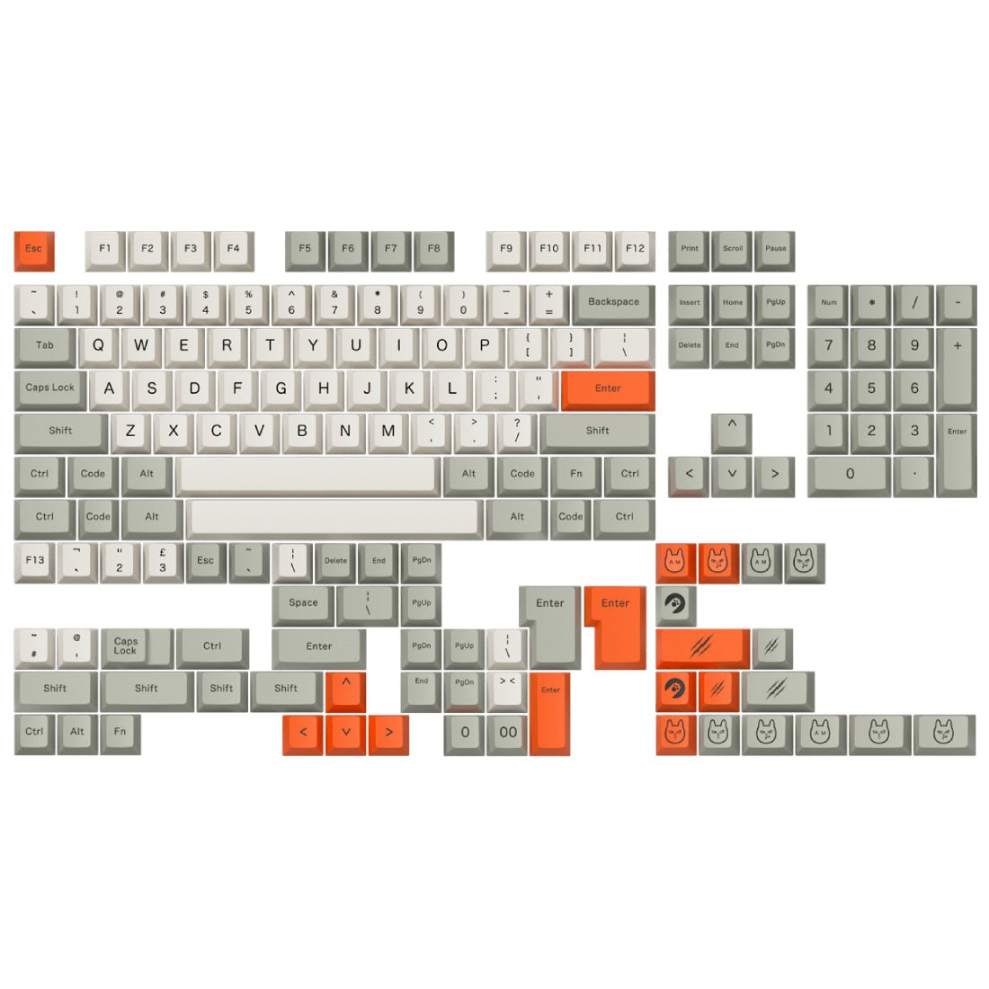 AngryMiao 021C Keycap Set - مفاتيح - Store 974 | ستور ٩٧٤
