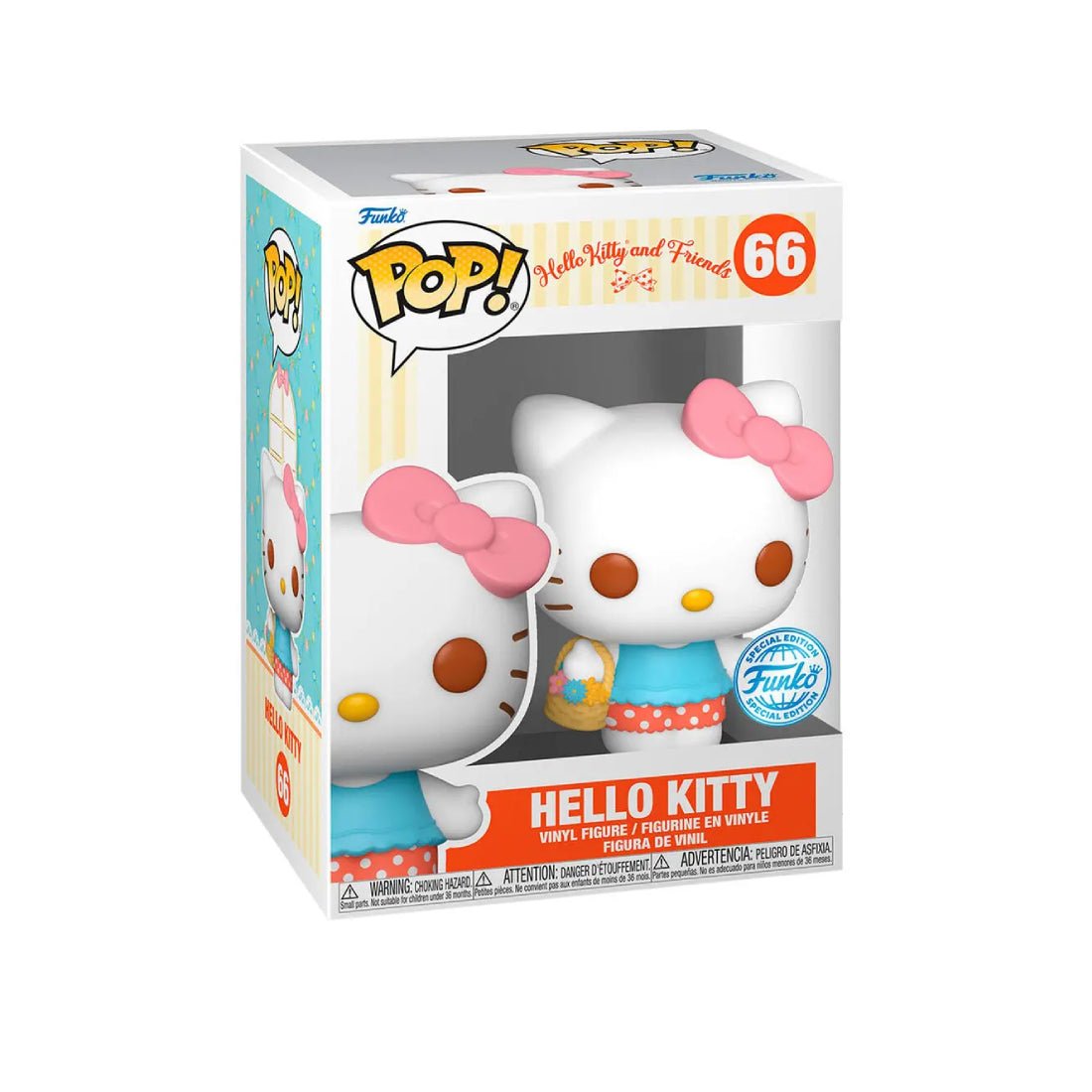 Funko Pop! Sanrio: Hello Kitty and Friends - Hello Kitty with Basket (Exc) #66 - دمية - Store 974 | ستور ٩٧٤