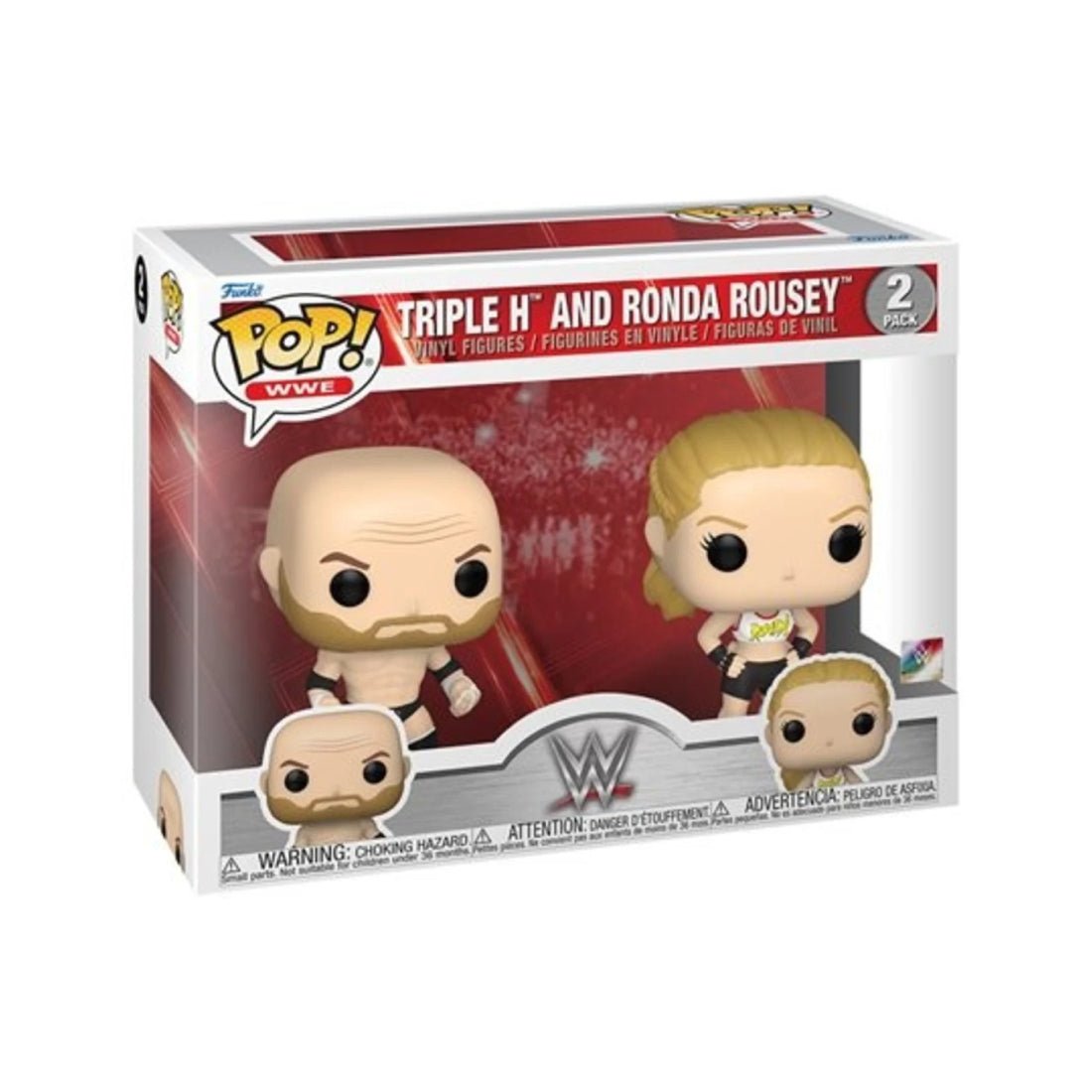 Funko Pop! WWE: Rousey and Triple H 2pk #2Pack - دمية - Store 974 | ستور ٩٧٤