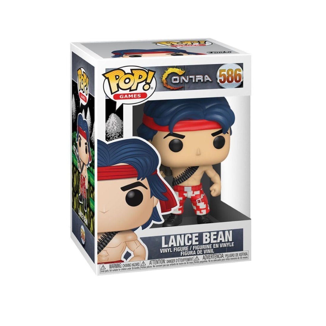 Funko Pop! Games: Contra- Lance Bean #586 - دمية Funko Pop! Games: Contra- Lance Bean #586 - دمية
