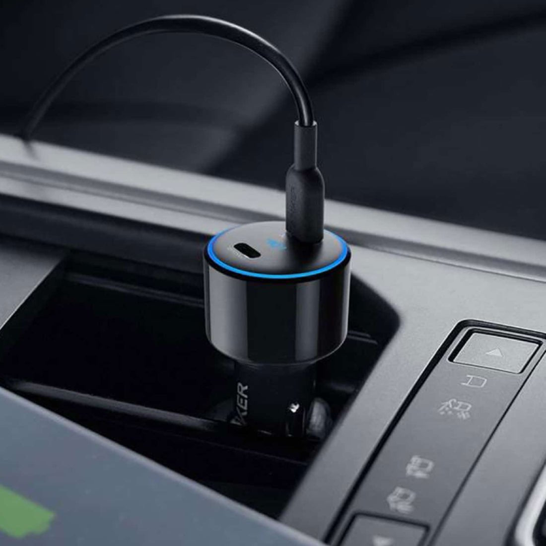 Anker PowerDrive+ III Duo 48W Car Charger with 2 USB-C PowerIQ 3.0 Ports - محول - Store 974 | ستور ٩٧٤
