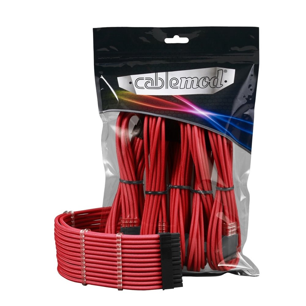 CableMod Pro ModMesh 12VHPWR to 3x PCI-e 45cm Extension Kit - Red - كابل - Store 974 | ستور ٩٧٤