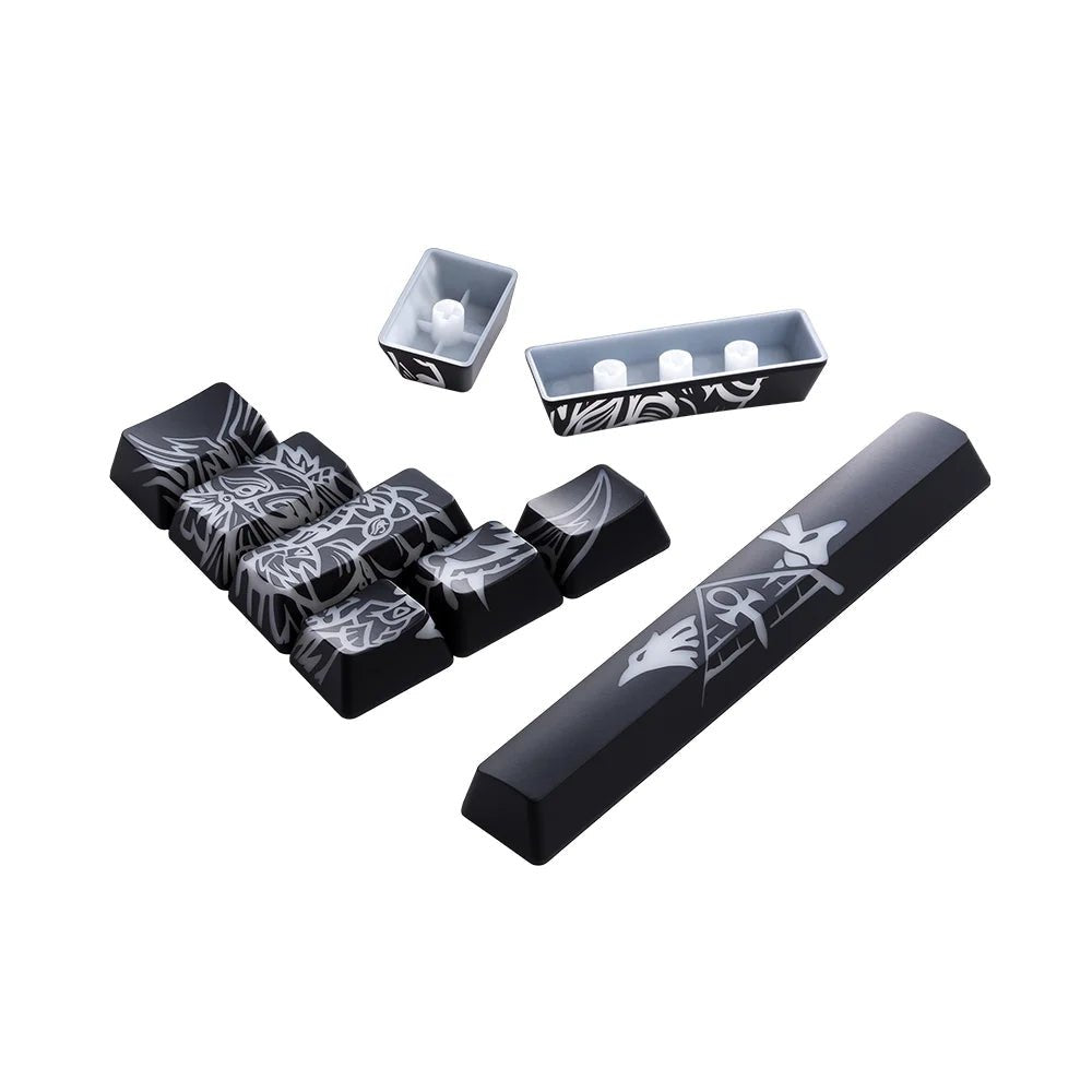 CableMod Premium ABS Laser Modifier Keycap Set - CM Egypt Horus vs Seth (Black, OEM Profile, ANSI, 14 Keys) - أكسسوار لوحة مفاتيح - Store 974 | ستور ٩٧٤