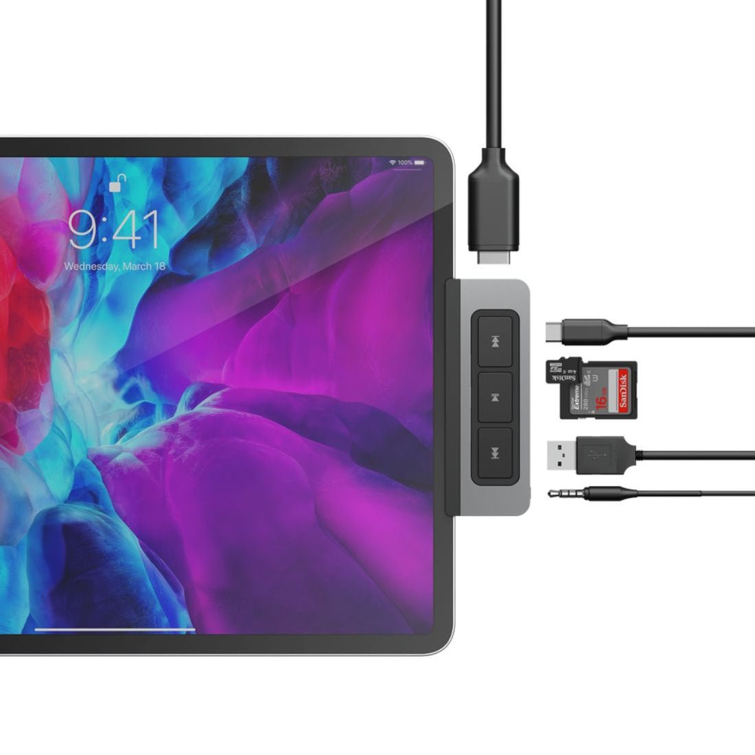 Hyperdrive Hyperdrive 6-in-1 USB-C Media Hub-Moزup Hyperdrive Hyperdrive 6-in-1 USB-C Media Hub-Moزup